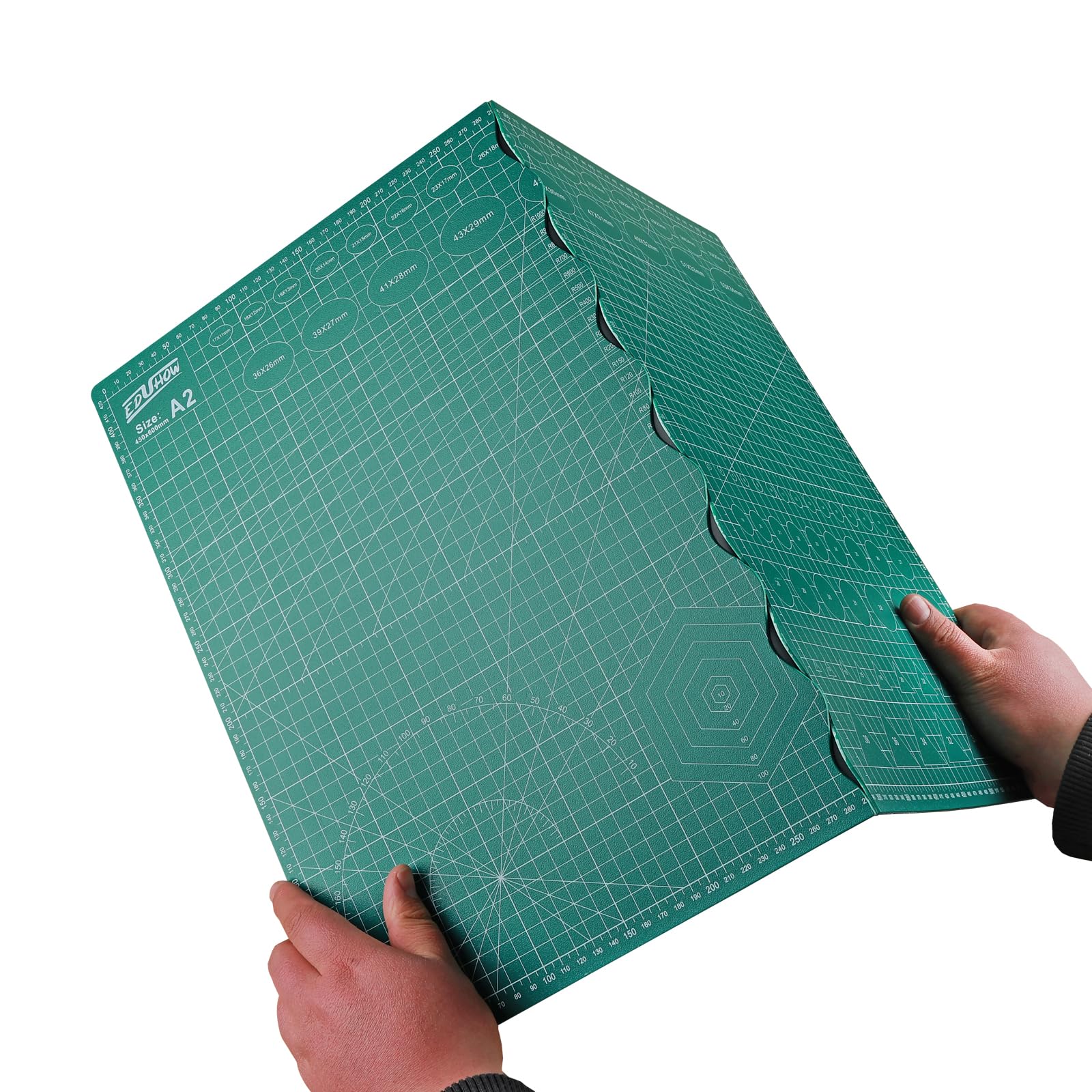 18 Zoll x 24 Zoll selbstheilende Schneidematte A2 (45 x 60 cm), faltbar, ideal für Basteln, Zuschneiden, Nachzeichnen, Nähen, Quilten, Scrapbooking, Kunsthandwerk und Holzbearbeitung