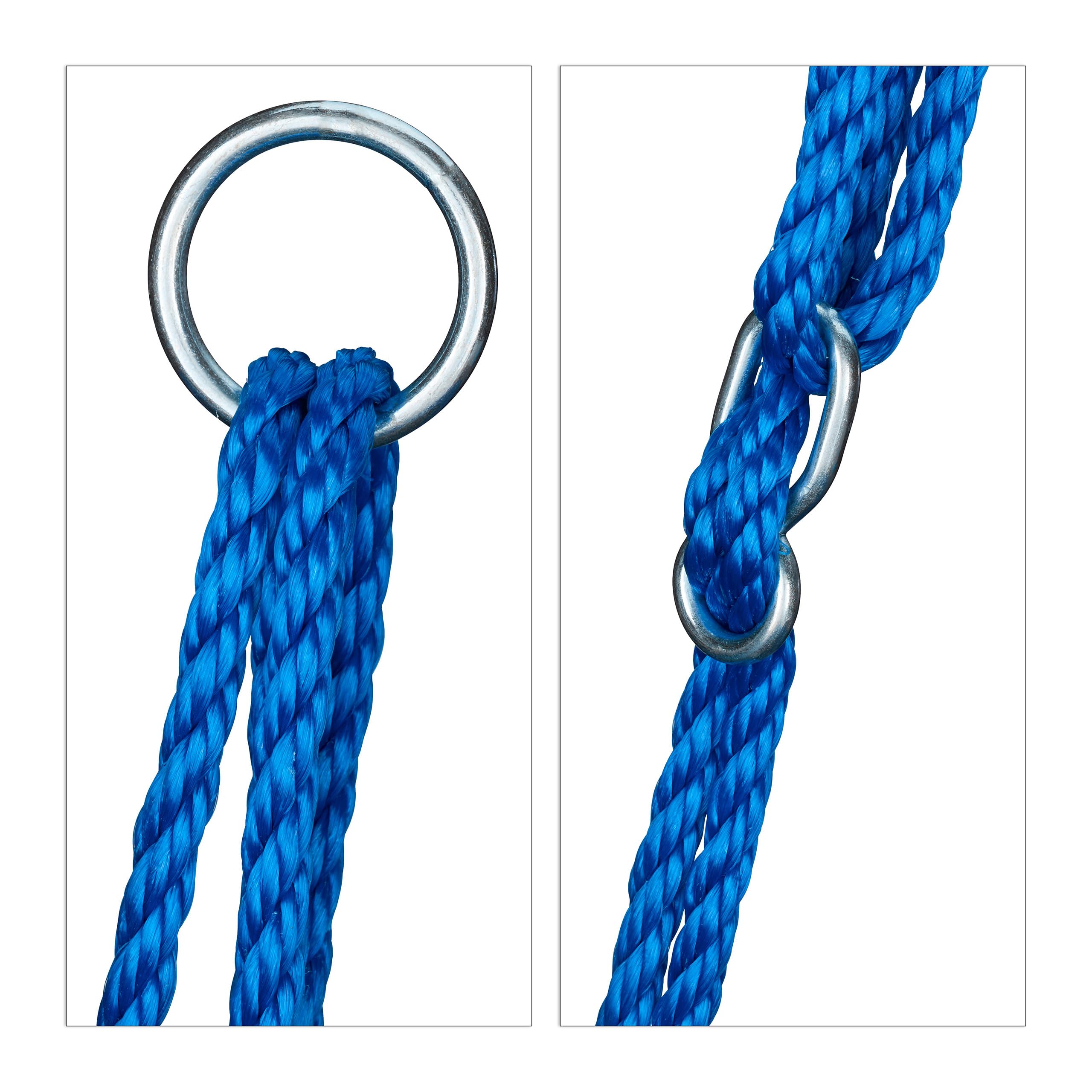 Relaxdays Columpio Jardín Nido de Altura Ajustable para Niños y Adultos, hasta 100 kg, Morado, ø 80 cm
