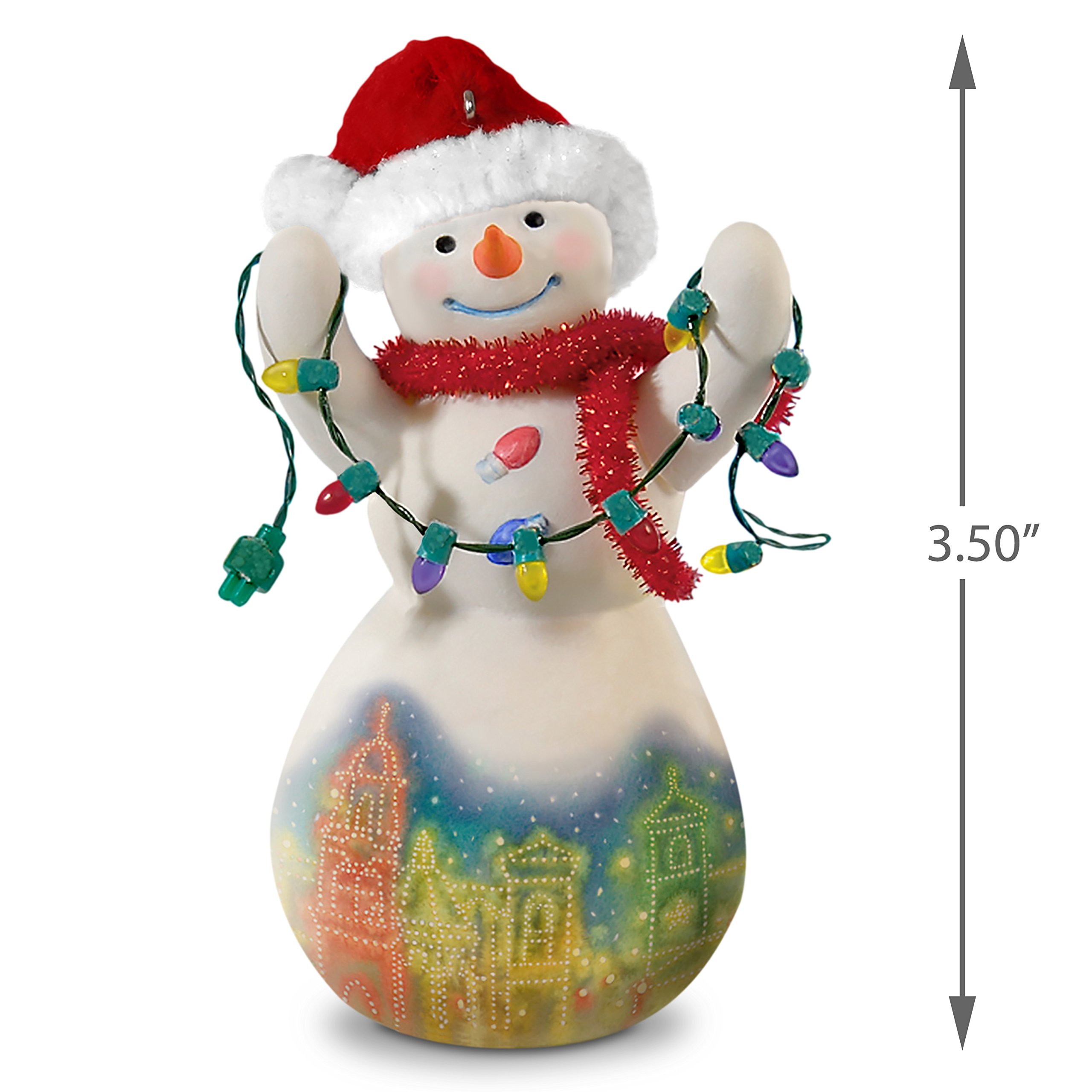 Amazon.co.jp: クリスマスin Kansas City Plazaライトスノーマン陶器