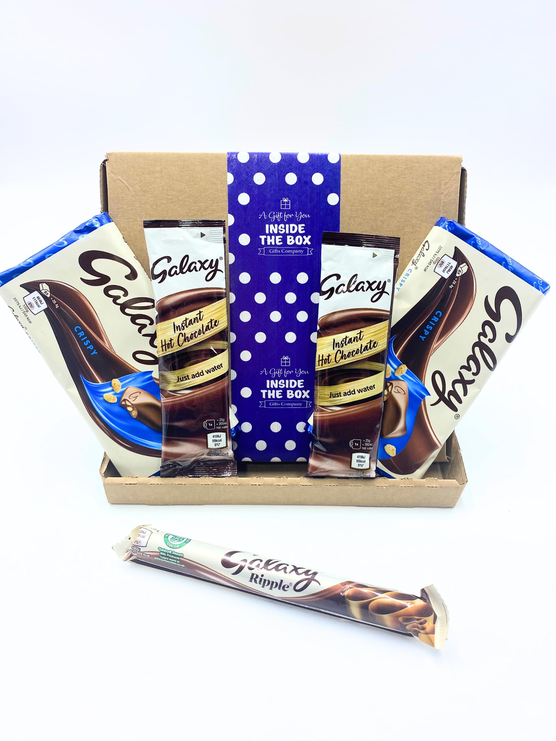 Inside the Box Gifts - Galaxy Letterbox Gift for Men or Women by Inside The Box Gifts (Blue Polka Dot)