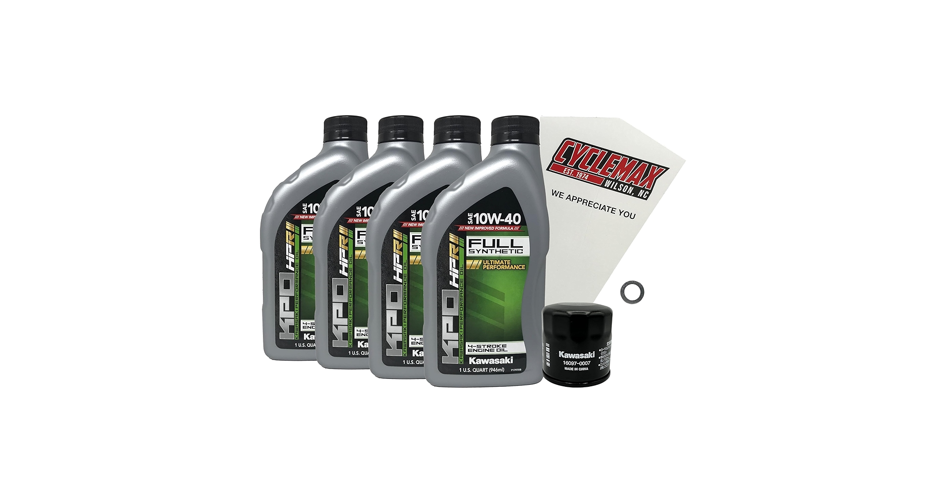 Amazon.com: Cyclemax Full-Synthetic KPO Oil Change Kit