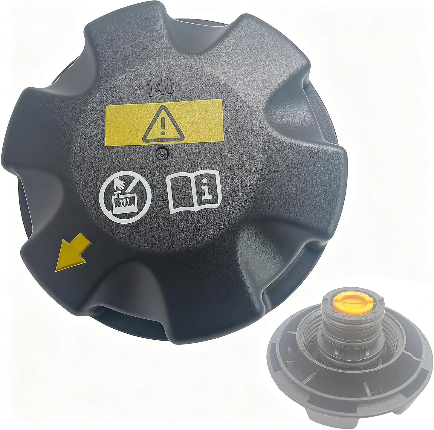 17117639020 Radiator Expansion Tank Cap140 KPa(1.4bar), 17117521071 Coolant Reservoir Cap Cover Fit For BMW 2004-2019 E82 E84 E90 E92 F01 F04 F06 F07 F15 F16 F26 F32 F33 F87 G16 I12 and more