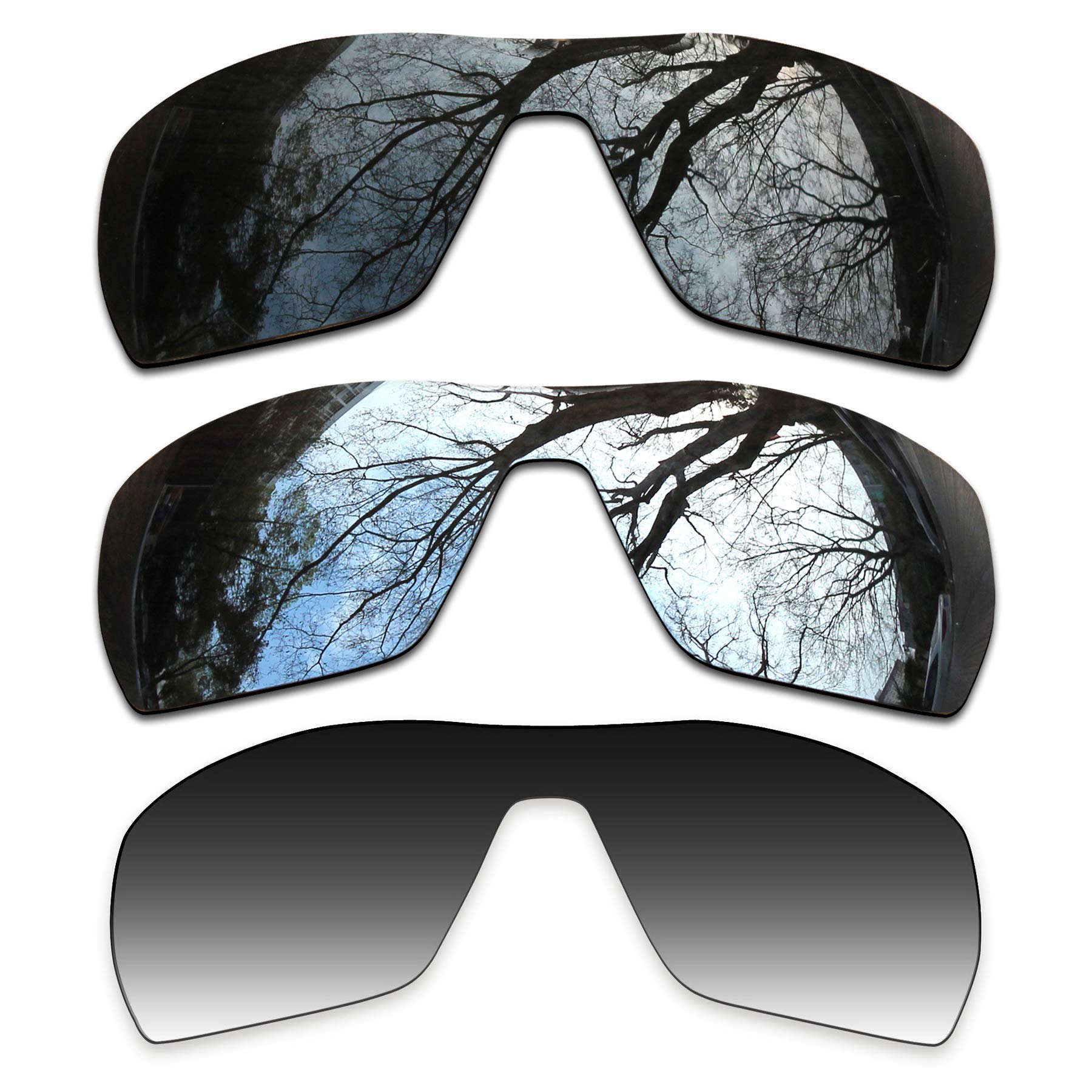 3 Pair Polarized Replacement Lenses for Oakley Offshoot Pack-BSG11