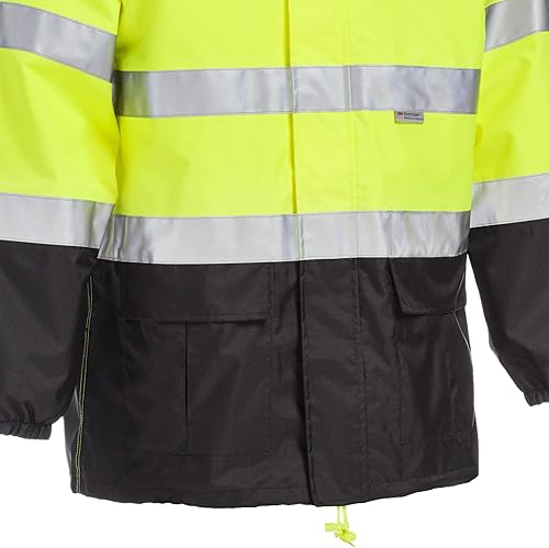 Miniatura 6 de John Deere Hi-Visibility Rain Suit, ANSI Class 3, Poly Oxford with PU Backing, Hi-Vis YellowBlack