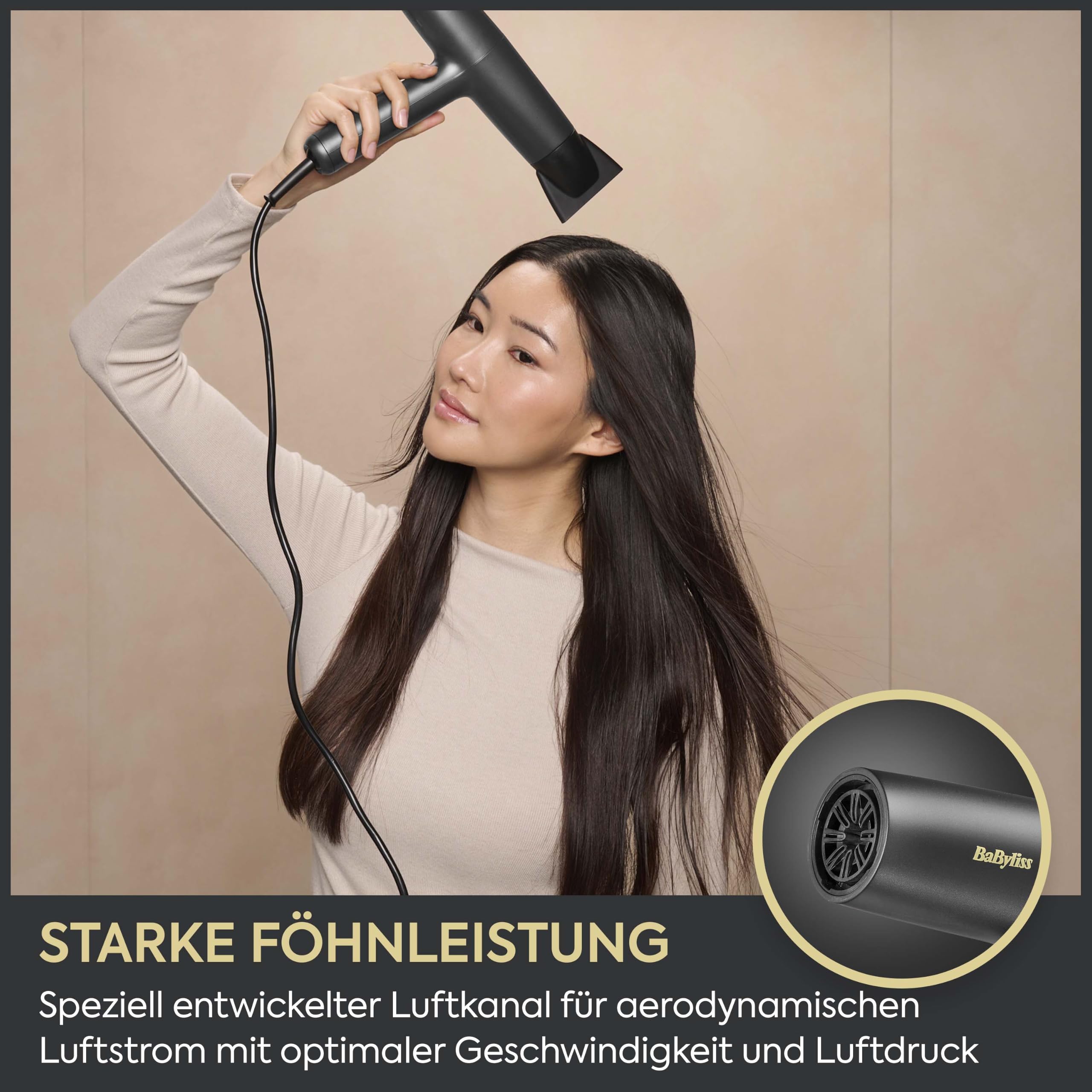 BaByliss Air Power Pro Haartrockner, Professionell & Leicht, Föhn