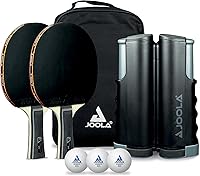 Vista 9 de JOOLA Red retráctil de ping pong con abrazaderas – Red de tenis de mesa se estira 5.75 pies – Abrazaderas en la mesa de hasta 2 pulgadas de grosor