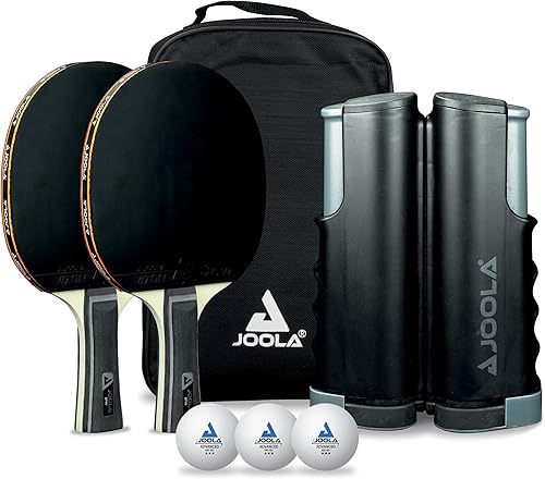 Miniatura 9 de JOOLA Red retráctil de ping pong con abrazaderas – Red de tenis de mesa se estira 5.75 pies – Abrazaderas en la mesa de hasta 2 pulgadas de grosor