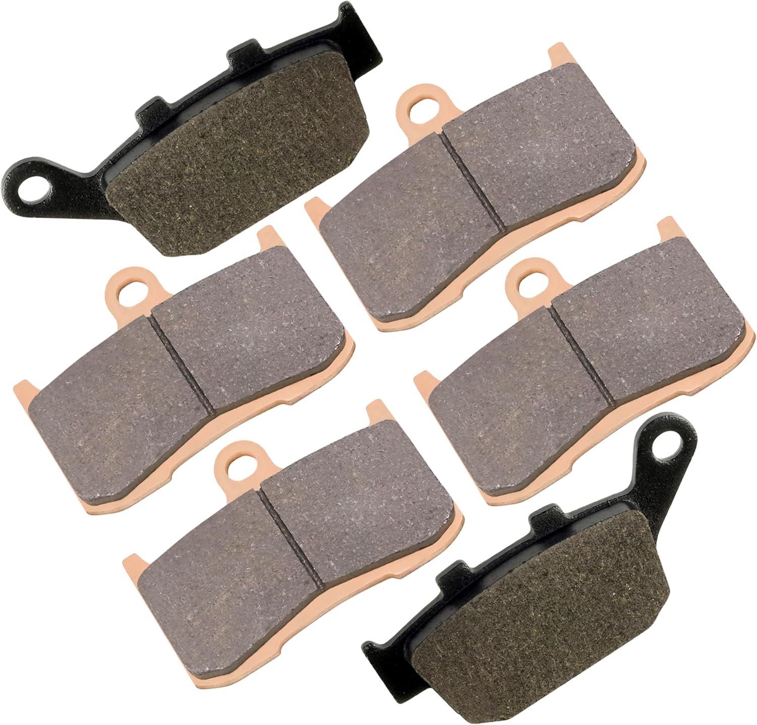Caltric Sintered Front and Rear Brake Pads Compatible with Kawasaki ZR800 ABS Z800 2013-2016