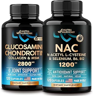 NUTRAHARMONY NAC Capsules & Glucosamine Chondroitin Capsules