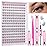 Natural Lash Extension Kit Wispy Eyelash Clusters 9-11mm Lash Cluster Kit with Lash Bond and Seal and Lash Applicator 180pcs Cluster Eyelash Extensions Kit for Beginners DIY at Home by Yawamcia
