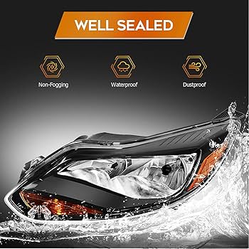 litmus HerPraha　フーディー Amazon.com: munirater 1 Pair Headlights for 2012 2013 2014