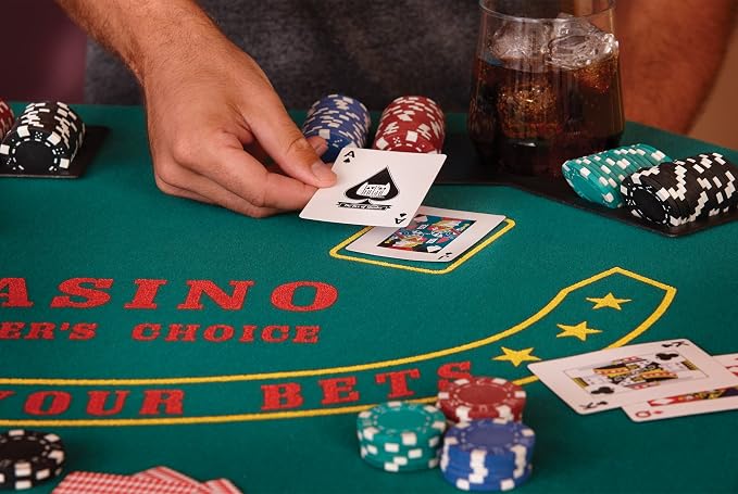 Mesa plegable de póker para 8 jugadores con funda y bandeja miniatura 9