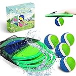 Jalunth Ball Catch Set Game Toss Paddle - Beach Toys Back Yard Outdoor Games Pool Lawn Backyard Throw Catch Sticky Set Age 3 4 5 6 7 8 9 10 11 12 Years Old Boys Girls Kids Adults Family Easter Gifts