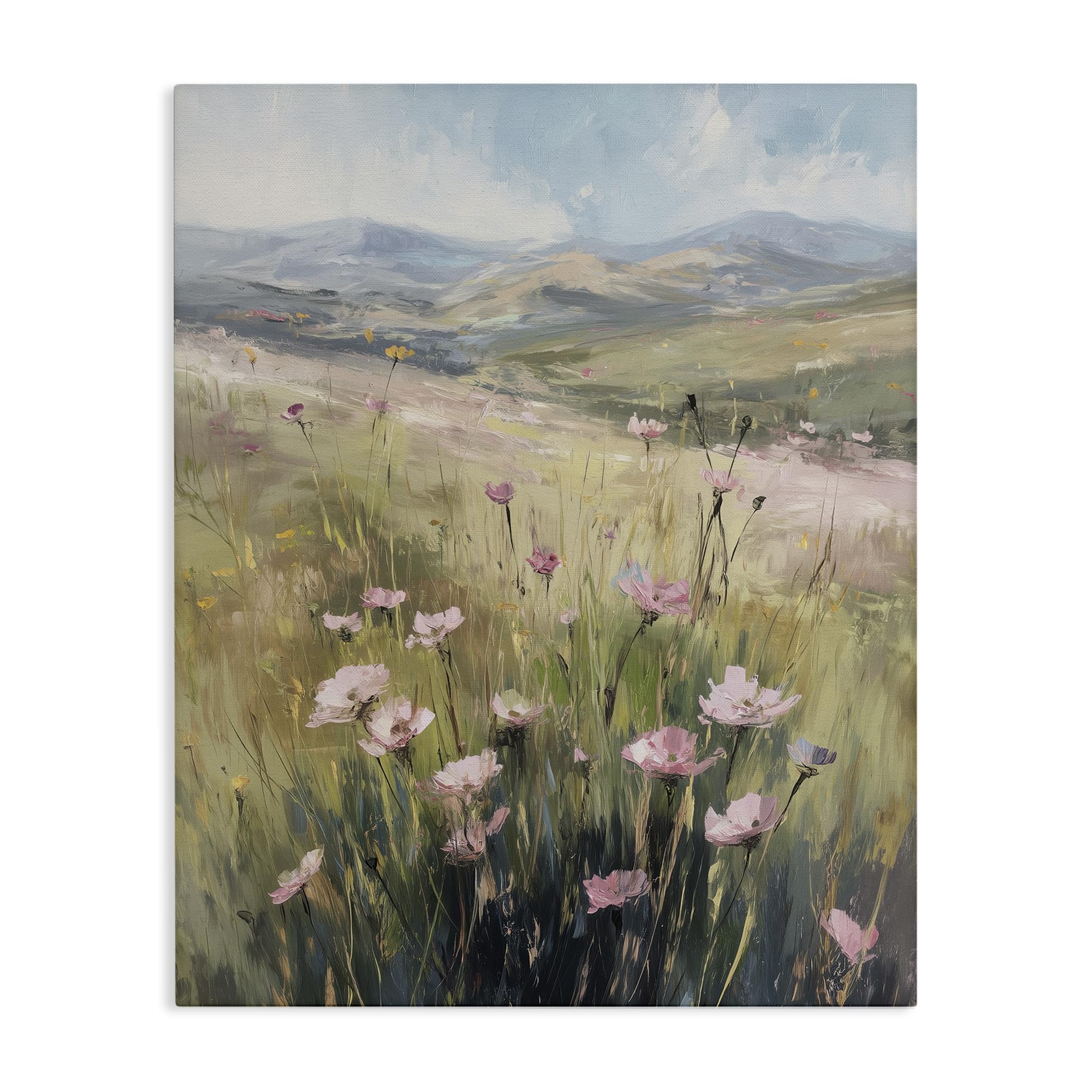 Stupell Industries Pastoral Meadow Serenity 'Wild Shrubs In Pasture'| Canvas Art