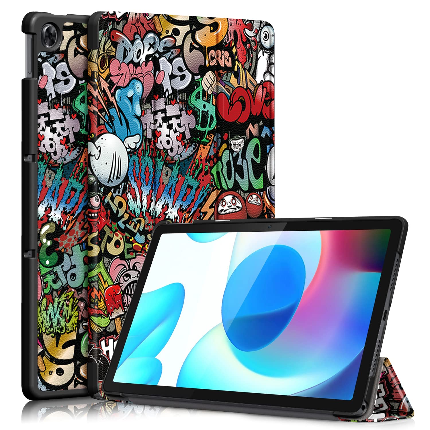 ProElite Slim Trifold Flip case Cover for Realme Pad 10.4 inch, Hippy (B09M9TH8CS) Amazon Price History, Amazon Price Tracker