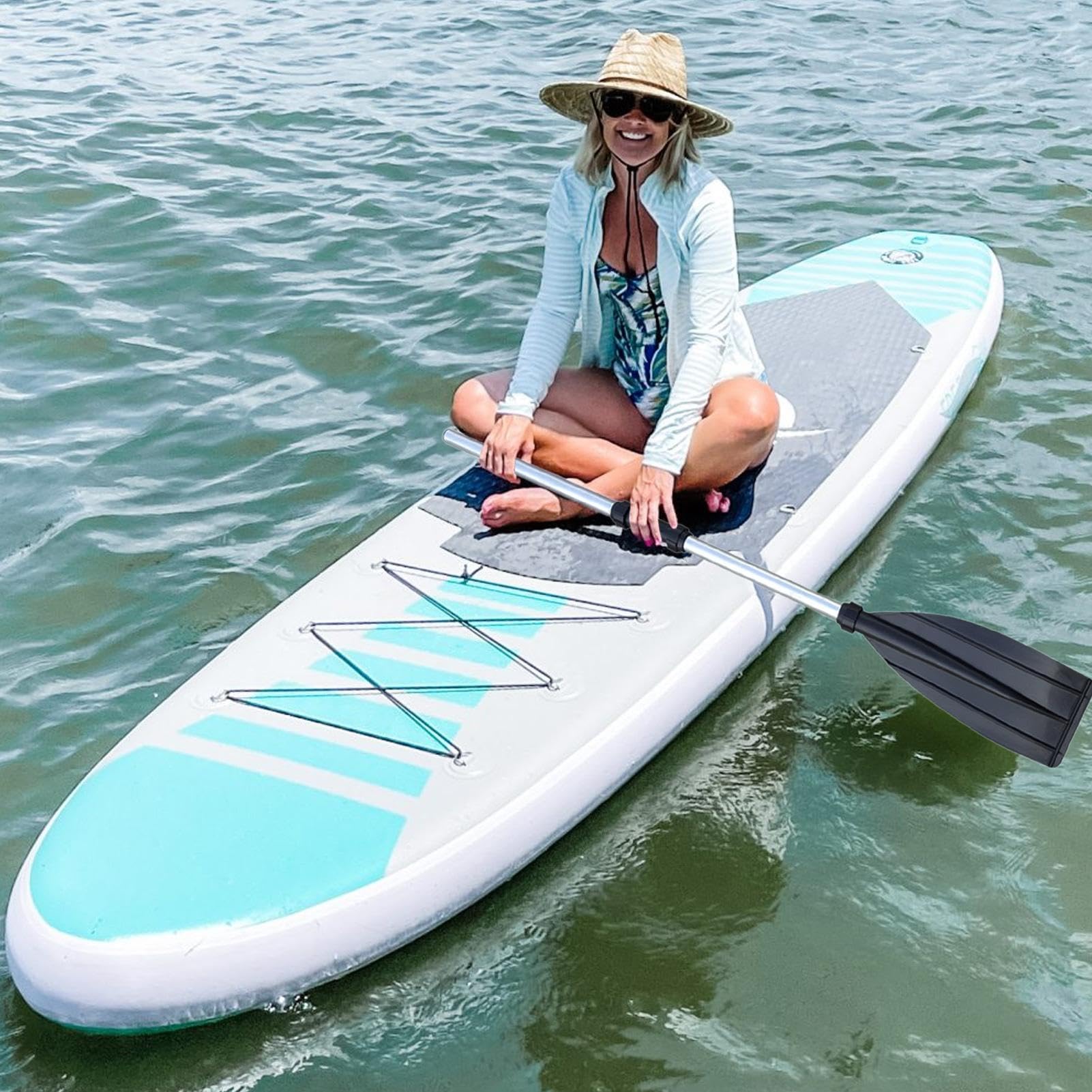 Rames pour bateau à rames, rames pour bateau,Pagaie de canoë en alliage d'aluminium 2 pièces | Pagaies de bateau légères pour adultes, pagaies de sports nautiques pour kayak de loisirs, de sport, de m