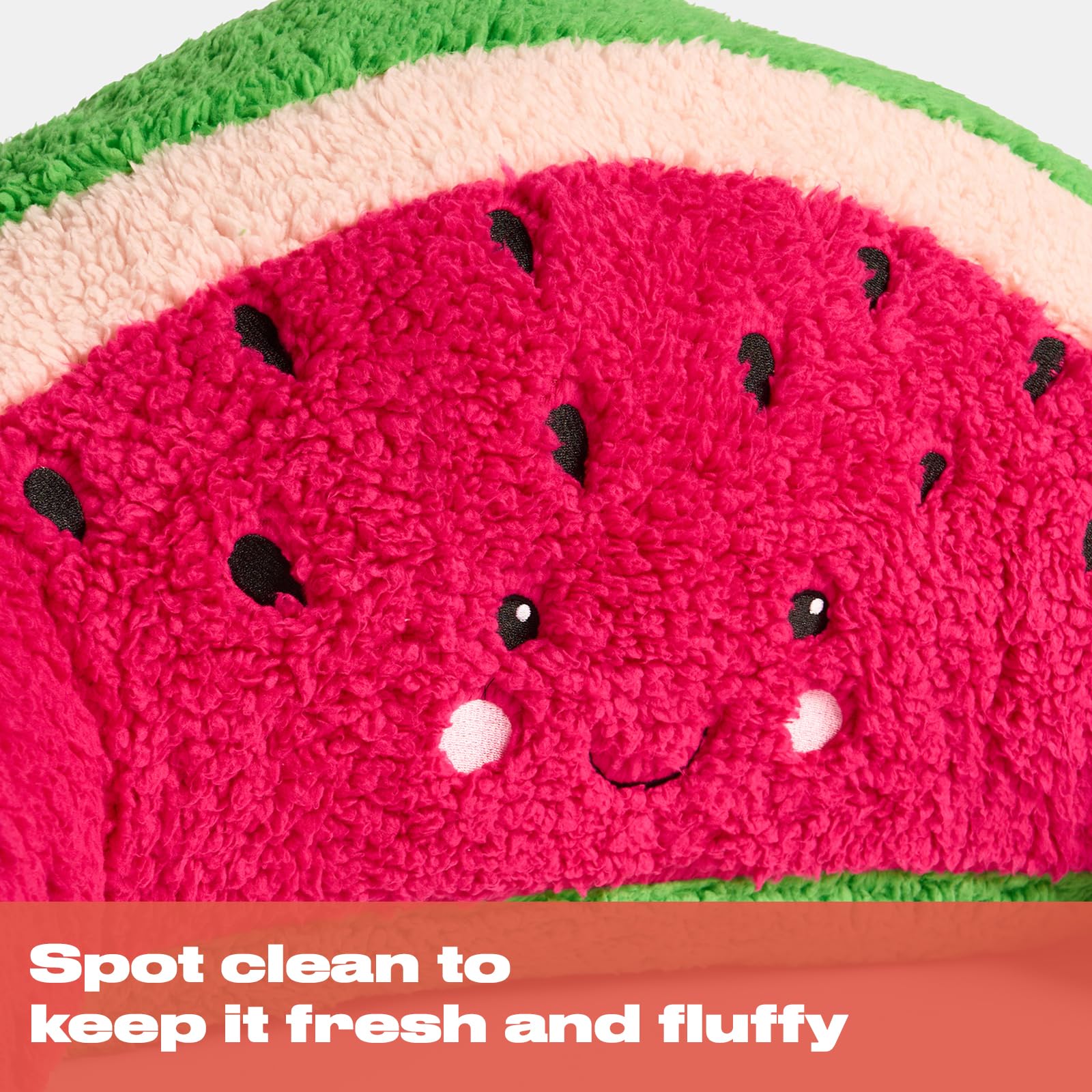 OHS Kuschelkissen für Kinder, Lesekissen für Bett, Erwachsene, stützend, weich, gemütlich, Teddy-Fleece, Gaming-Bettkissen mit Armen, Umarmungskissen, zum Entspannen zu Hause, Grün/Rosa, 45 x 40 x 30