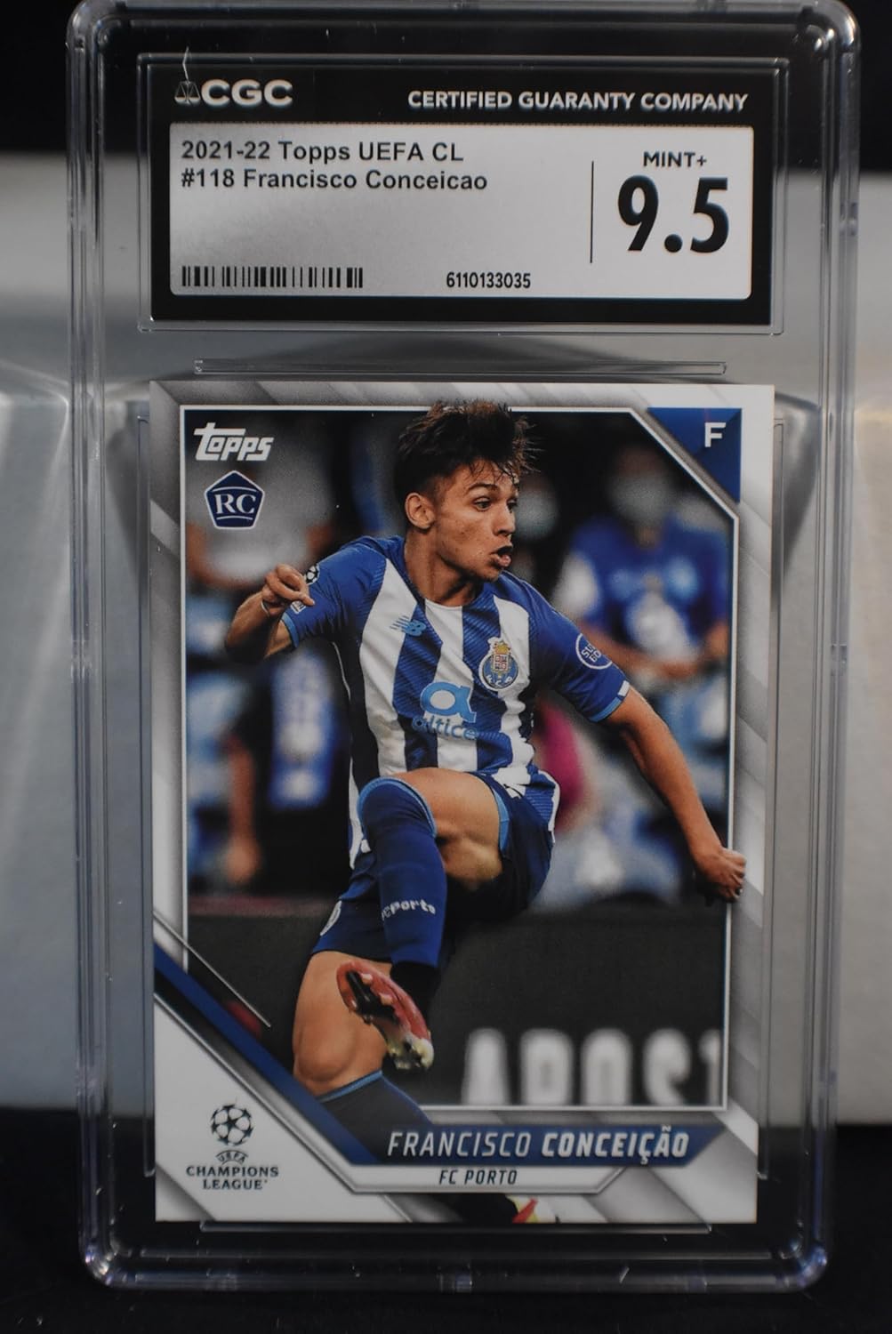 FRANCISCO CONCEICAO 2021-22 Topps UEFA Champions League #118 PHOTO VARIATION Rookie Soccer Card RC CGC Graded Mint+ 9.5 Portugal Juventus