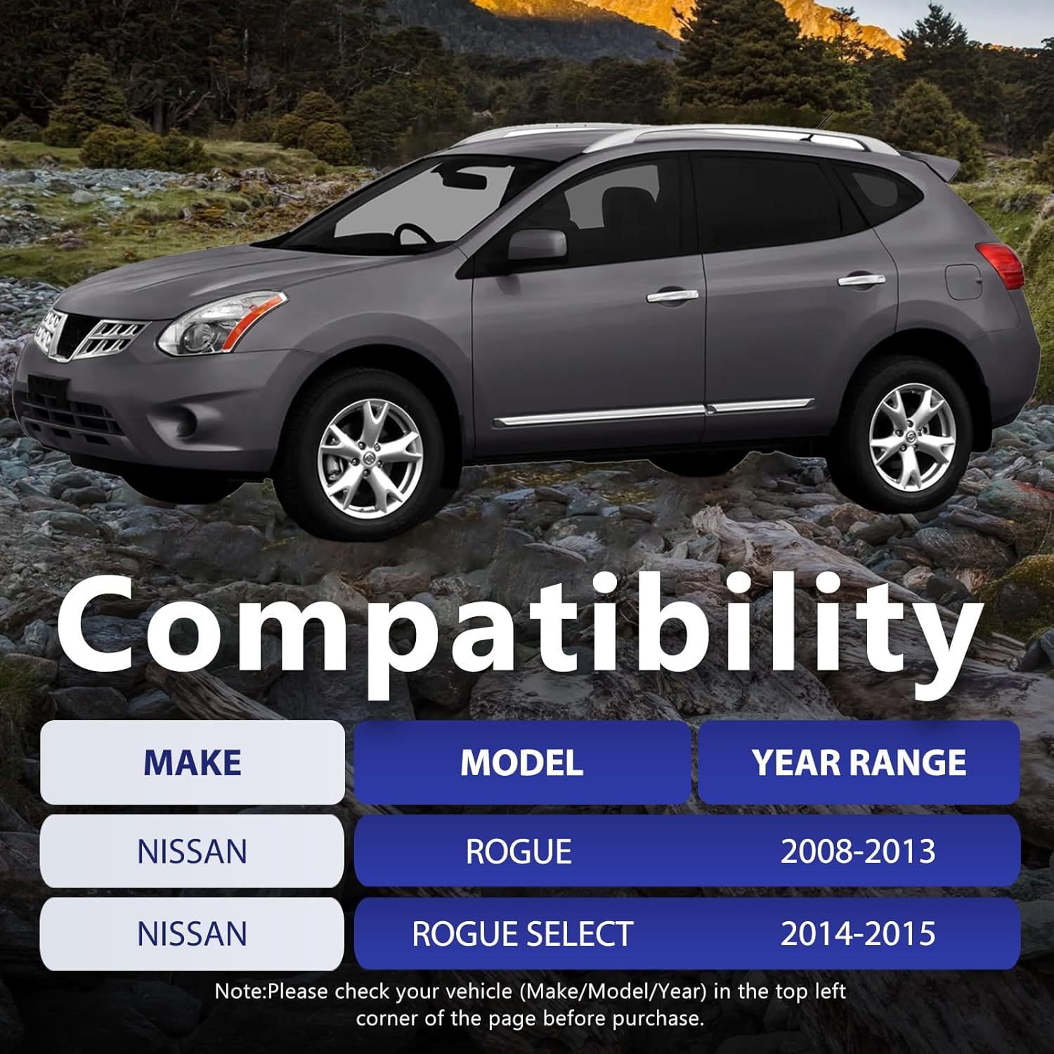 2pcs Front Suspension Kit Lower Control Arm with Ball Joint Bushings Replacement for 2008-2013 Nissan Rogue 2014 2015 Rogue Select RK621452 RK621453 MS30194 MS30195