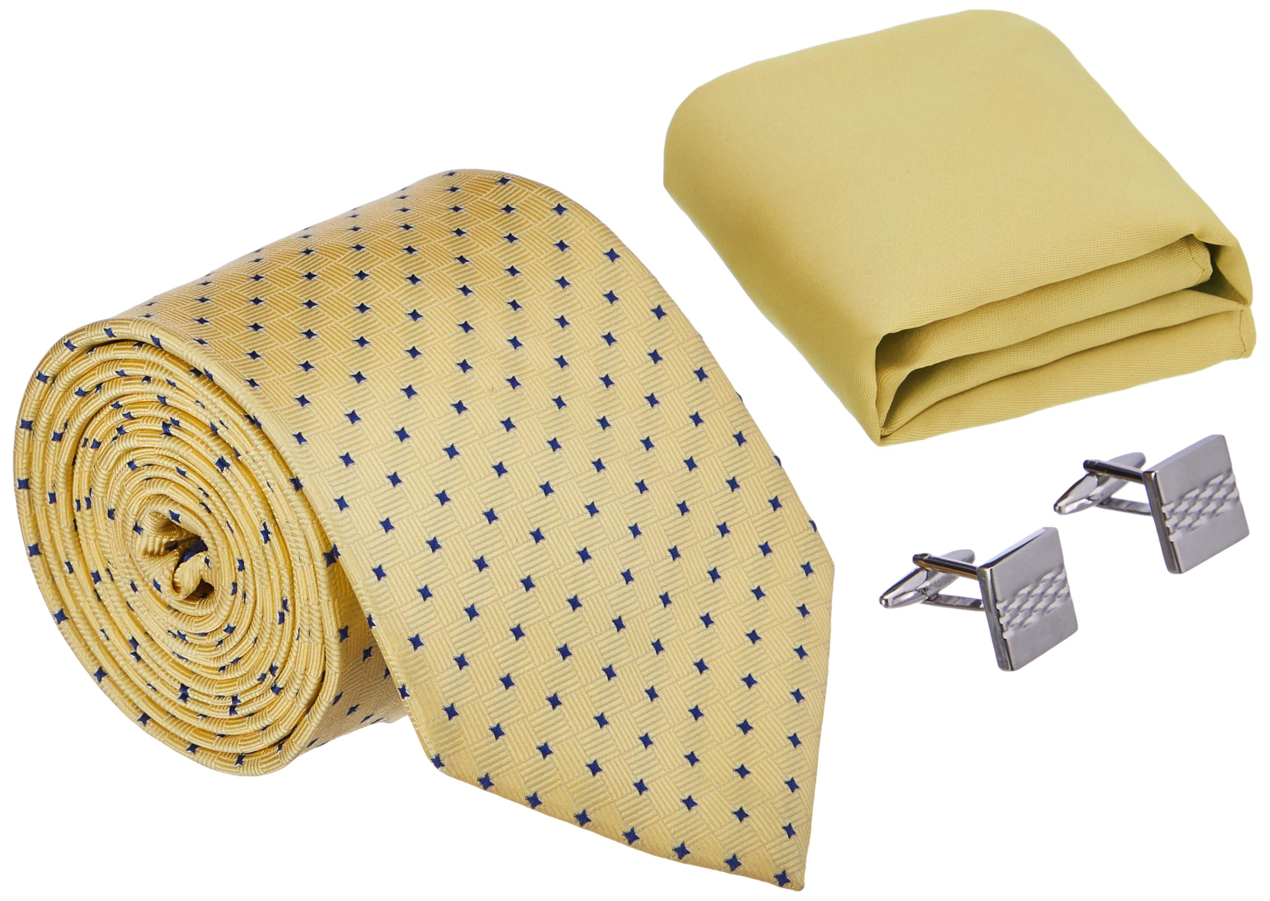 van heusen Mens__Neck Tie_Pocket Square_Cuff Links_(VHTCGRGAW200102_Cream_)-picture-27
