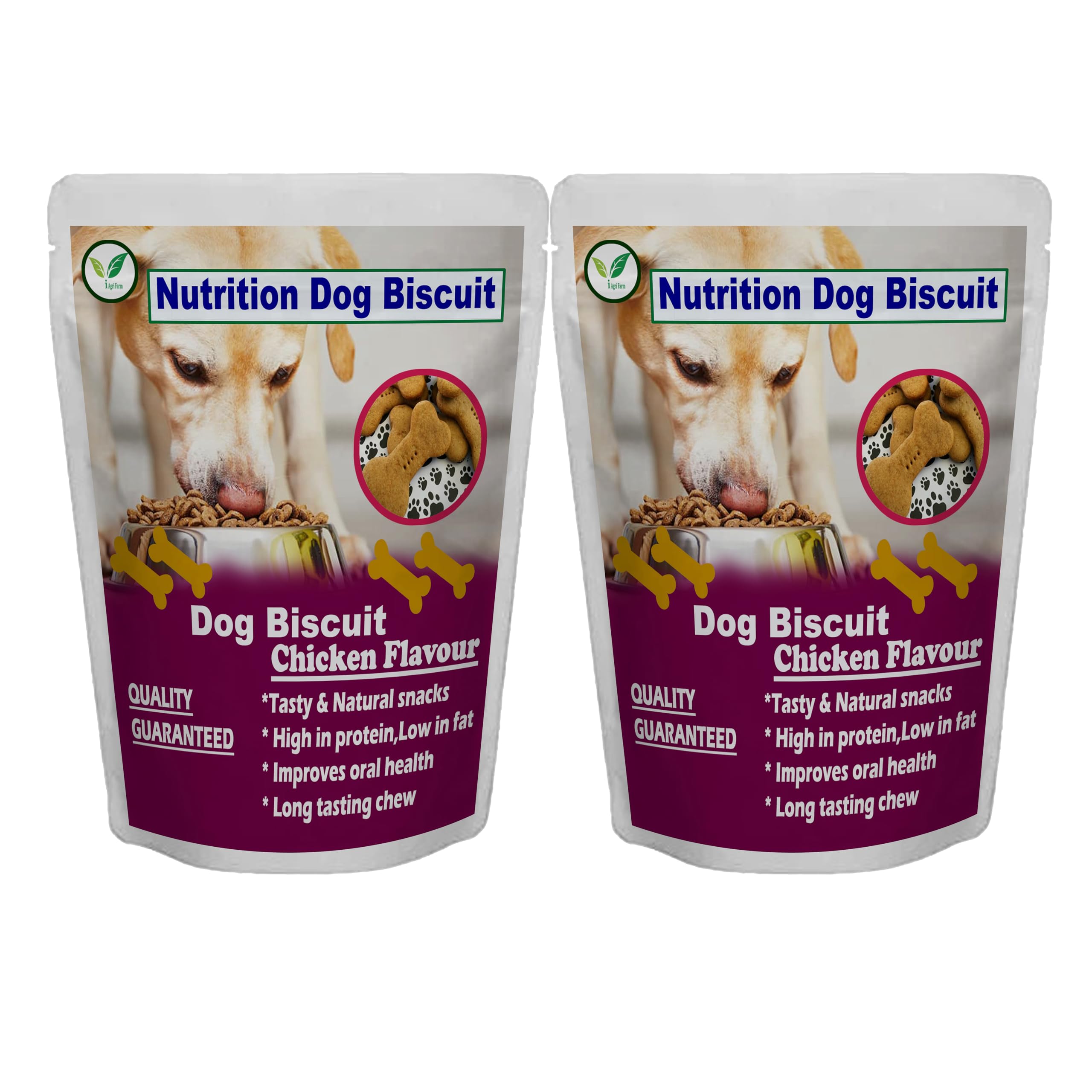 Iagrifarm Chicken Flavour, Real Chicken Biscuit 225 g (Buy 1 Get 1 Free) - Total 450 g/Dog Food for All Types of Dogs (B0CJ72C5ST) Amazon Price History, Amazon Price Tracker