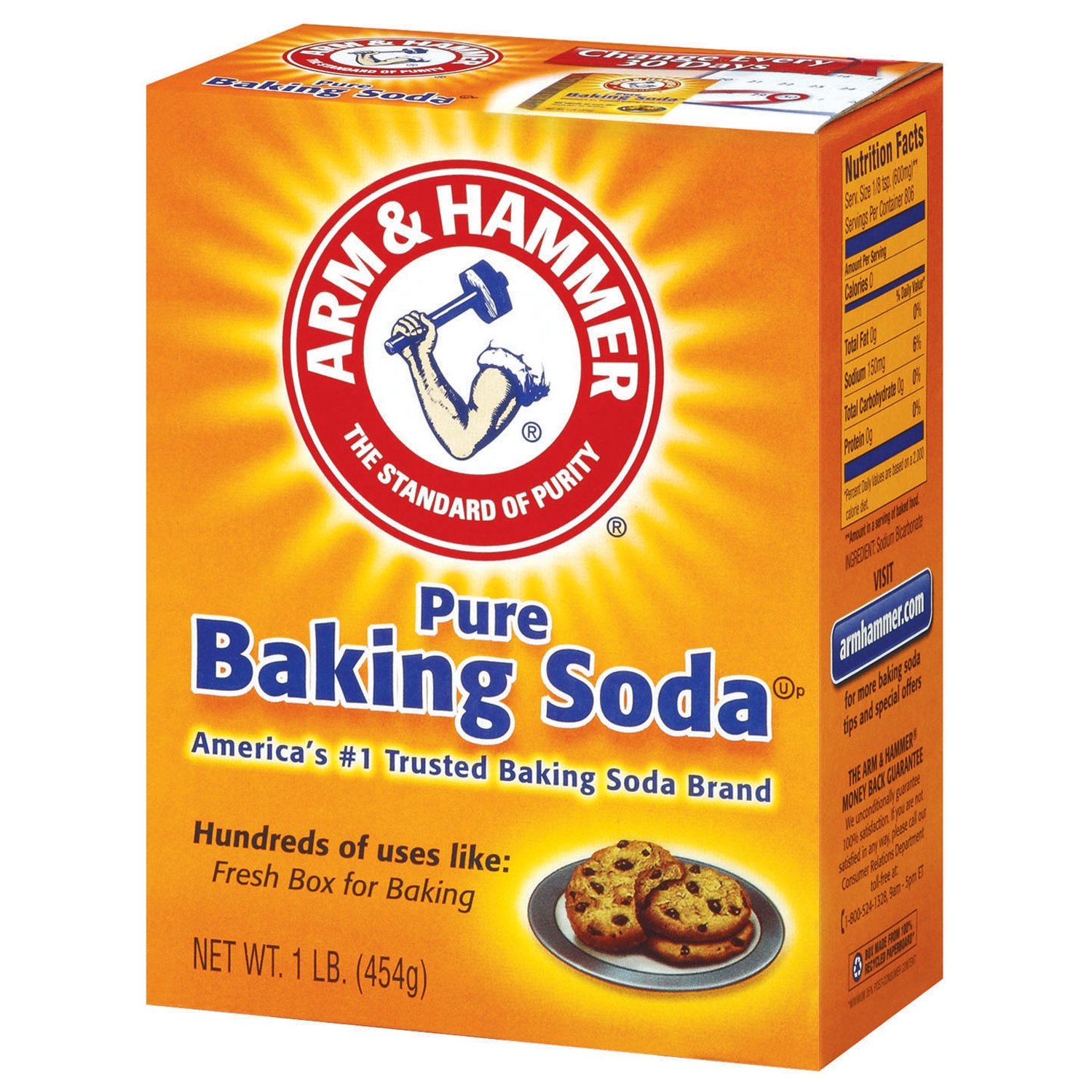 Arm & Hammer Pure Baking Soda 1 lb. Box product thumbnail 4