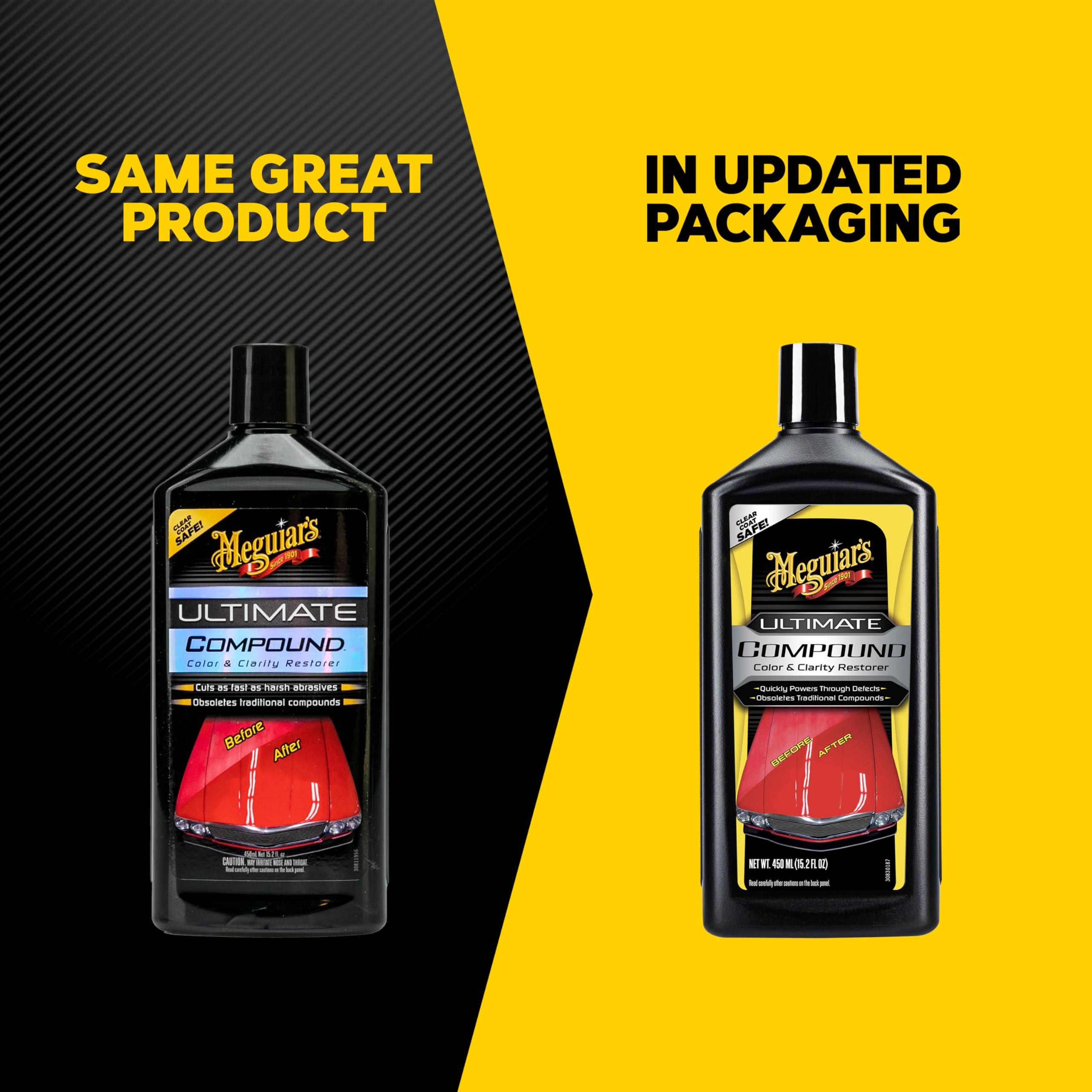 Meguiar's G17216EU Ultimate Compound politura samochodowa – wysokowydajna politura do pielęgnacji samochodu i usuwania zarysowań – 450 ml