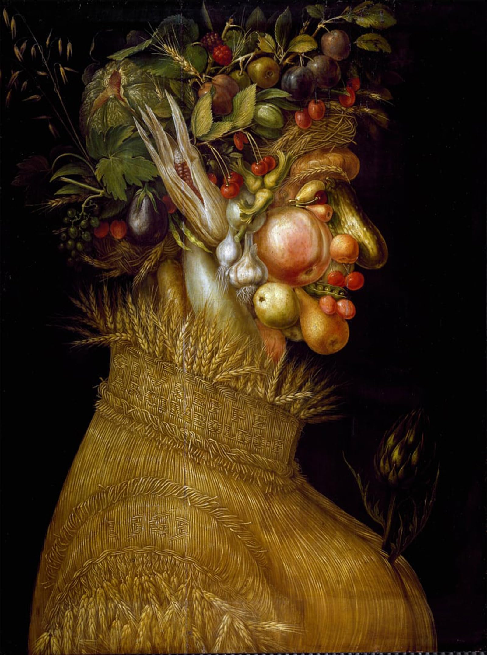 POSTERIIk Vintage Art Print Images Pictures Print Summer Painting by Giuseppe Arcimboldo Modern Colour Posters for Office Home Decor 60x90cm