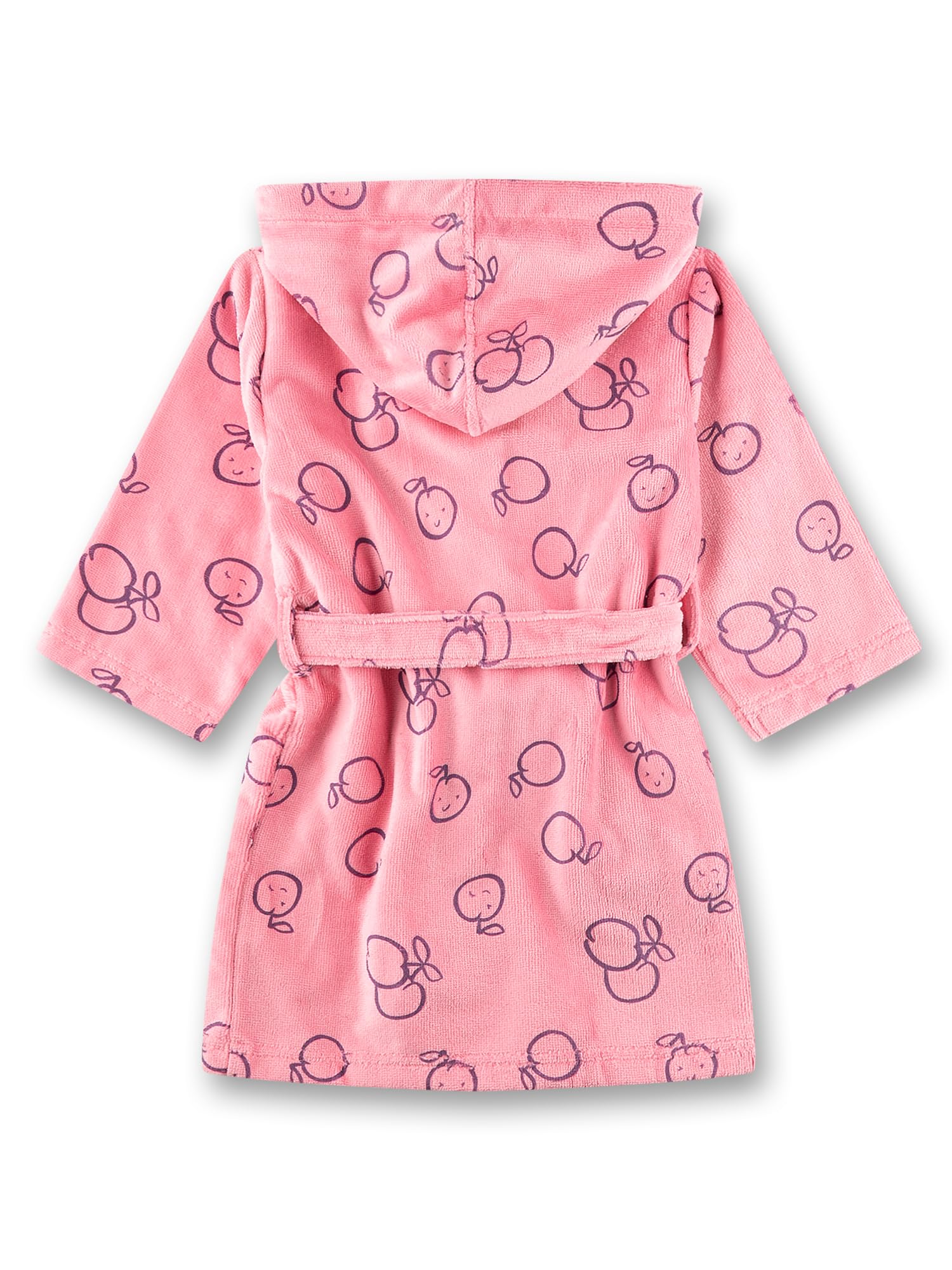 Sanetta Mädchen-Bademantel rosa Pflaumen | Hochwertiger und kuscheliger Bademantel aus Frottee für Mädchen.