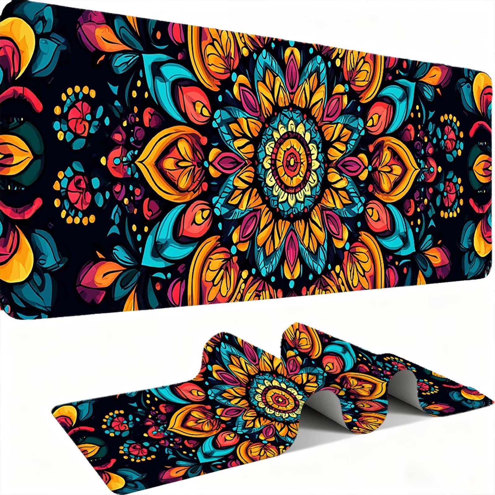 Podkładka pod mysz XXL 1500 x 800 mm mata biurkowa, duża, wielofunkcyjna i rozszerzona mata na biurko, ochrona na biurko z podstawą antypoślizgową, do wszystkich rodzajów myszy do gier domowych