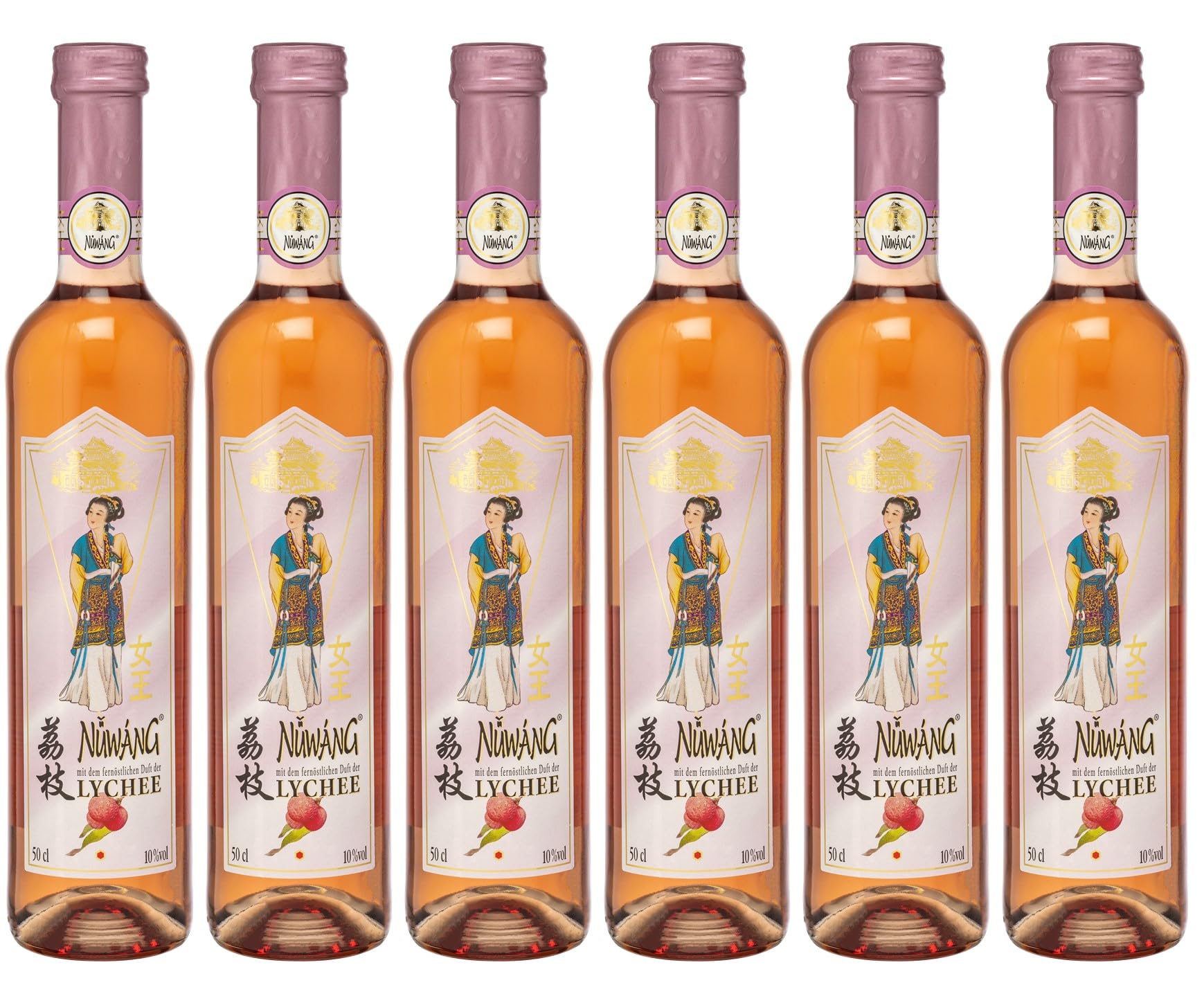 NÜWANG - Lychee Weinhaltiges Getränk (6 x 0,5L)