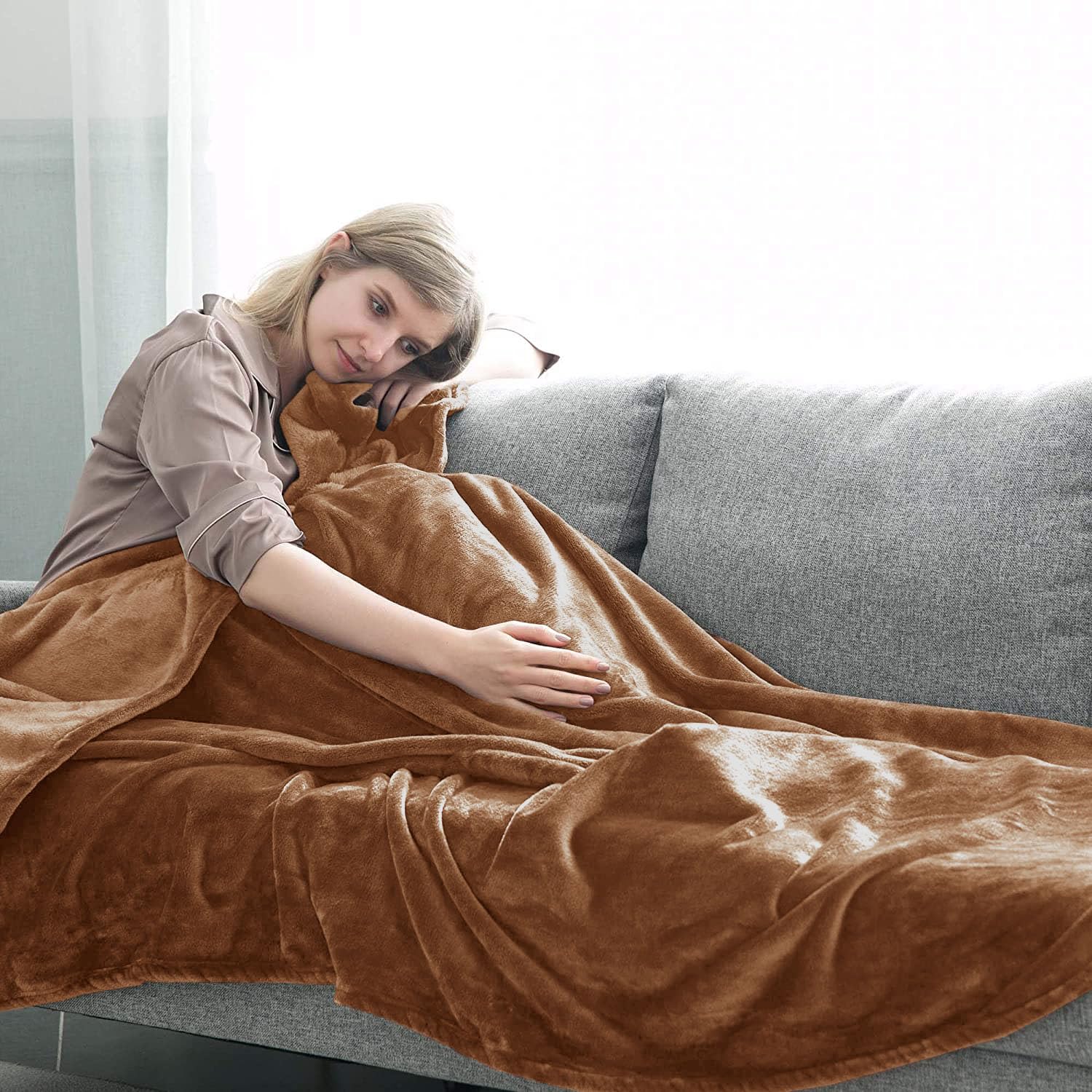 Amazon.com: MOONLIGHT20015 Fleece Blanket Twin Size - Super Soft