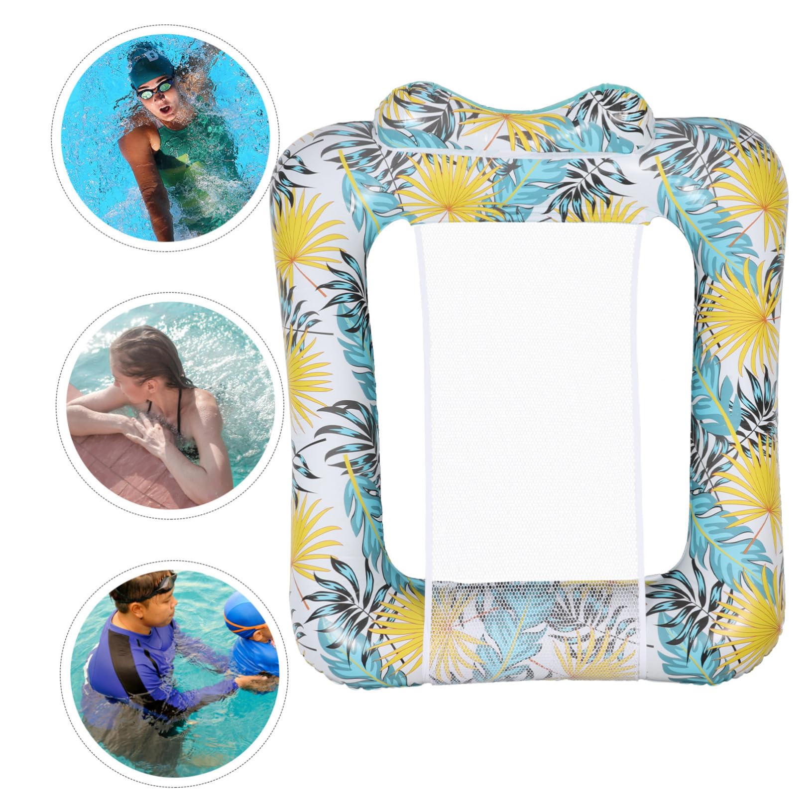 Aufblasbarer Liegesessel Pool aus PVC, Faltbar, Atmungsaktiv, für Urlaub