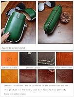 Vista 22 de Funda de cuero para gafas de sol vintage para hombres y mujeres miope, gafas de sol, viaje, caja de almacenamiento antiaplastamiento