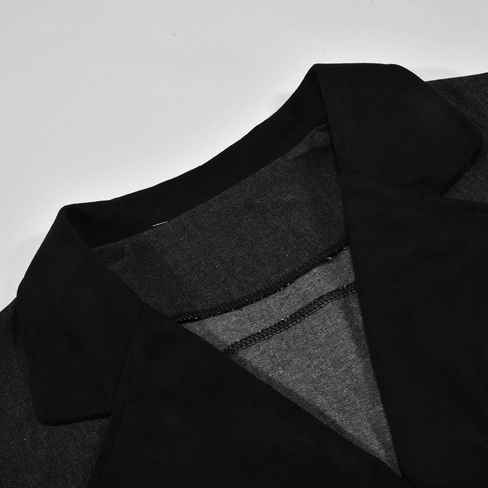 Chaquetas Vaqueras De Mujer, Cazadora Vaquera Mujer Vintage con Botones De Manga Larga Chaqueta Vaquera Occidental Holgada Chaqueta Entretiempo Mujer Chaquetas Mujer Deshilachado Dobladillo Bolsillos