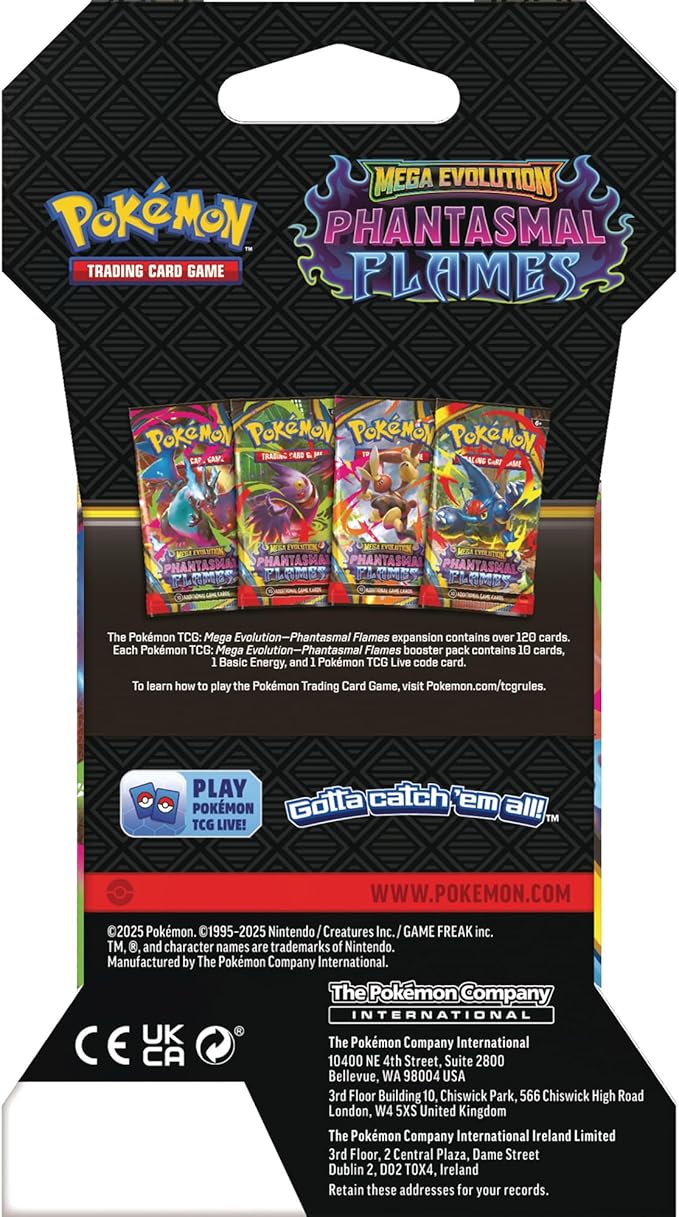 Pokemon TCG: Mega Evolution Phantasmal Flames Booster Pack - 10 Cartas miniatura 4