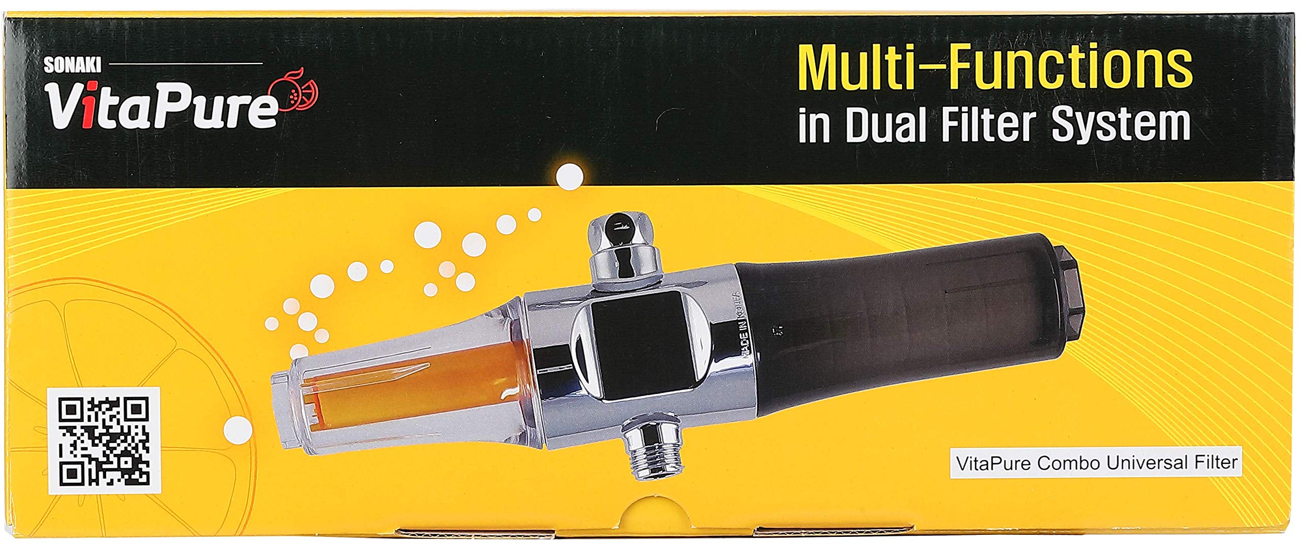 SonakiVitaPure Combo Premium - Vitamin Filter + PureMax Filter - Remove 99% of chlorine and other impurities