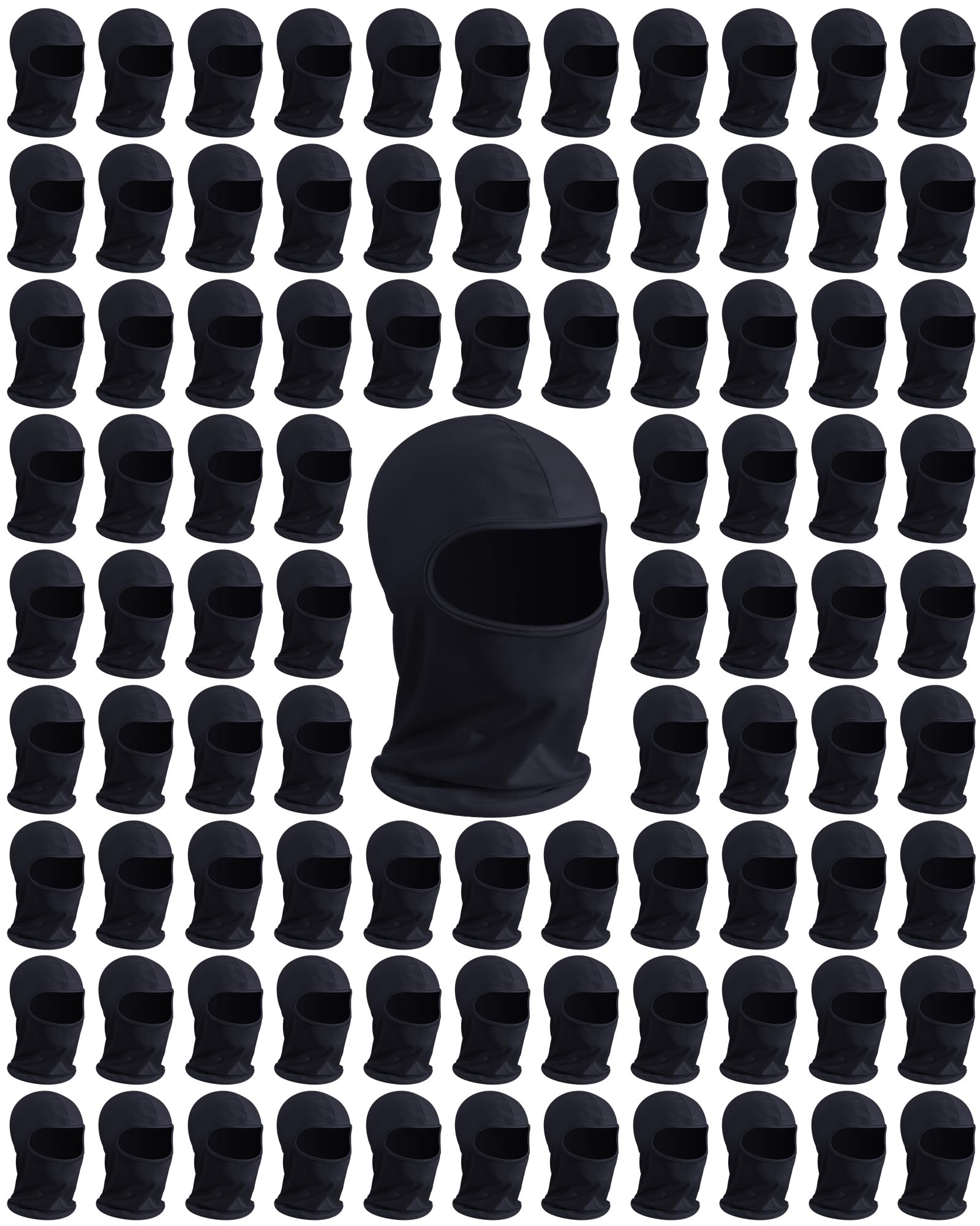 Panitay 100 Pack Spray Sock Head Socks Painters Hood Mask,Black