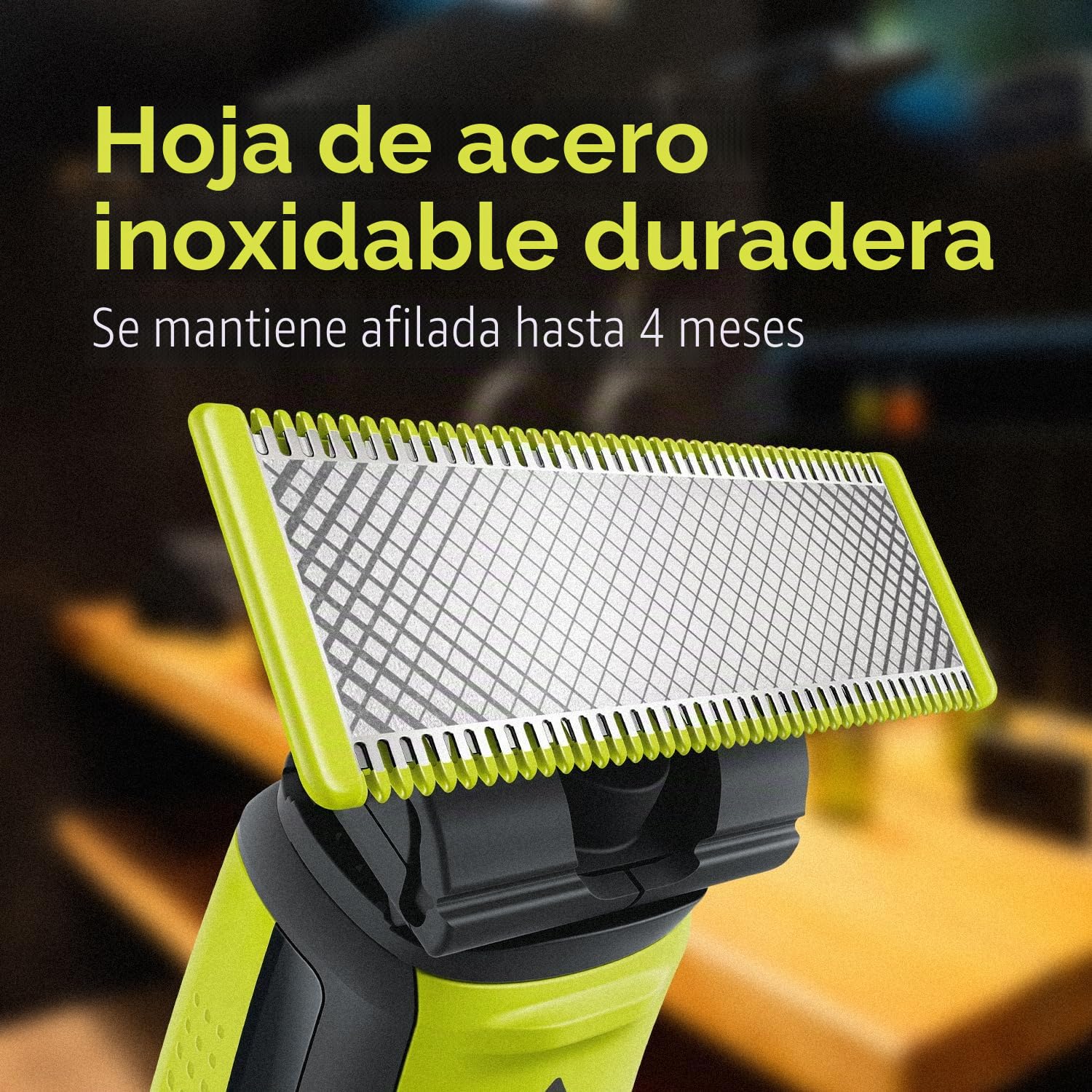 Lames de Rechange - PHILIPS - QP220/51 OneBlade - Acier Inoxydable, 4 Mois d'Utilisation, Double Sens, Étanches