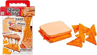 Slime Life Grilled Cheese with Chips DIY Slime Kit - Unboxing Ingredients to Make, Smash, and Stretch Your Food Slime, Ages 8+
