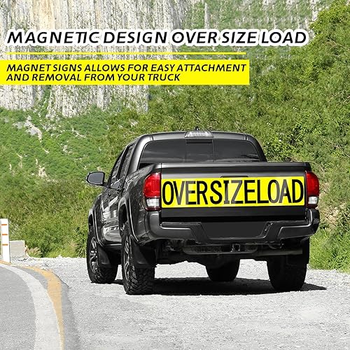 Miniatura 2 de 2 juegos de 6 letreros de carga de gran tamaño para camiones, letreros de carga magnéticos de gran tamaño, letreros de advertencia magnéticos de