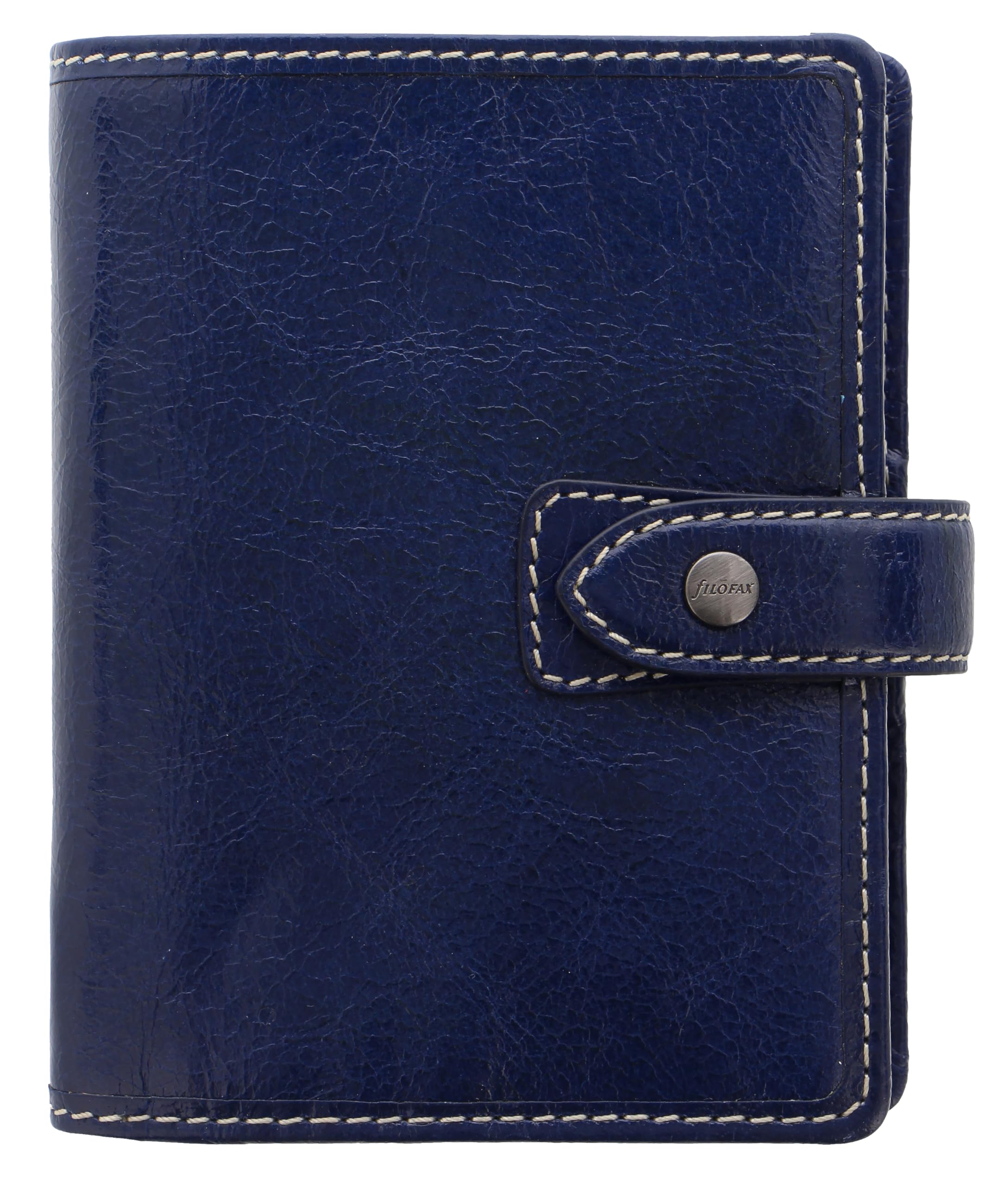 Filofax Malden Pocket Leather Organiser - Navy — image 1