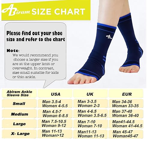 Miniatura 5 de Jupiter Manga para pie (par) con envoltura de compresión, tobillera para arco, soporte de tobillo, fútbol, baloncesto, voleibol, correr, para