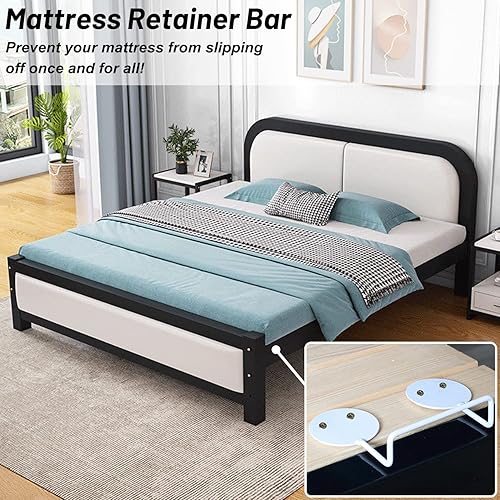 Miniatura 3 de Tapón deslizante para colchón, 4 barras de retención de colchón, agarre antideslizante, soporte en su lugar antideslizante para la mayoría de marcos