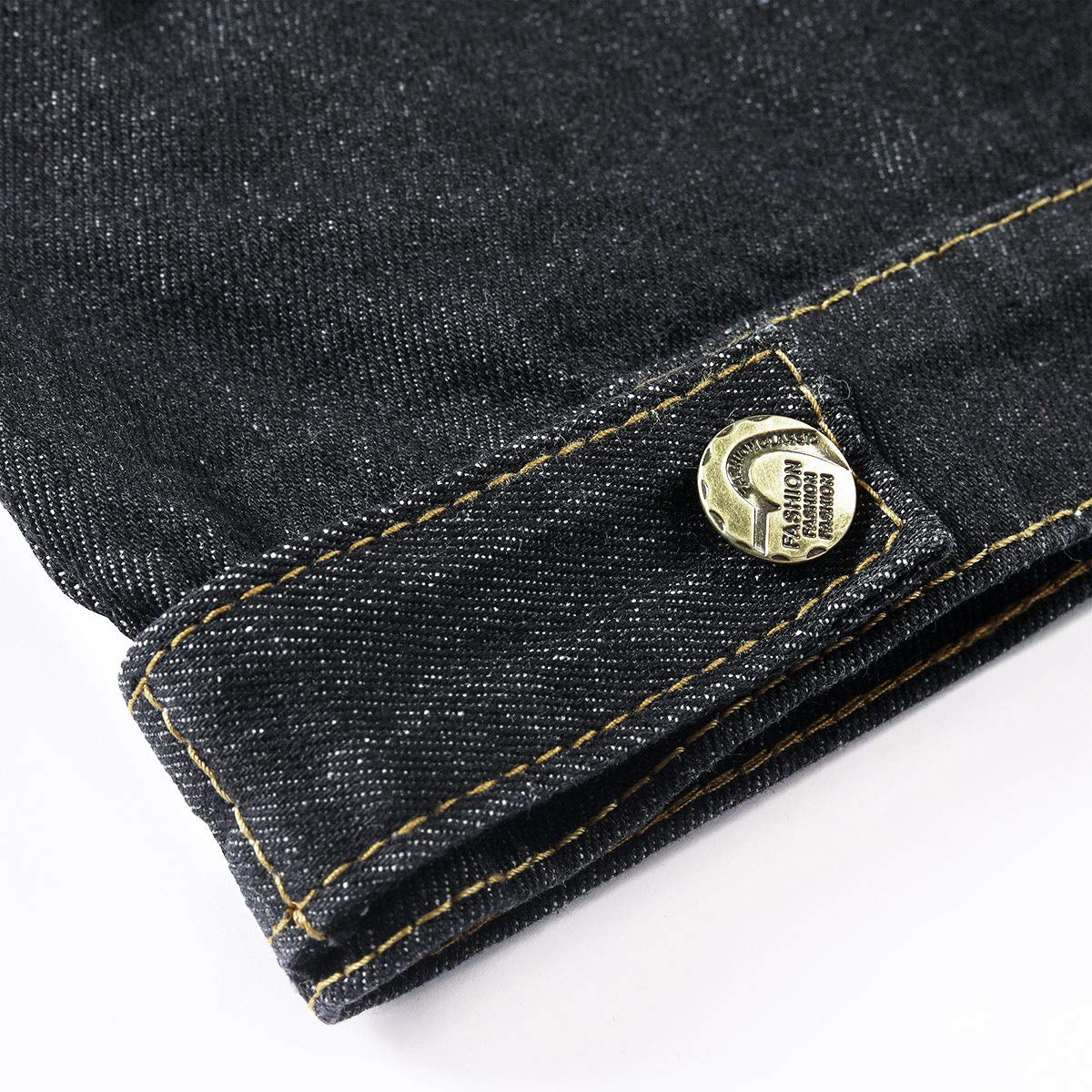 YOUTHUP Gilet per Uomo Vintage Strappato Gilet di Jeans da Uomo Fresco Senza Maniche Giacca Jeans Capispalla