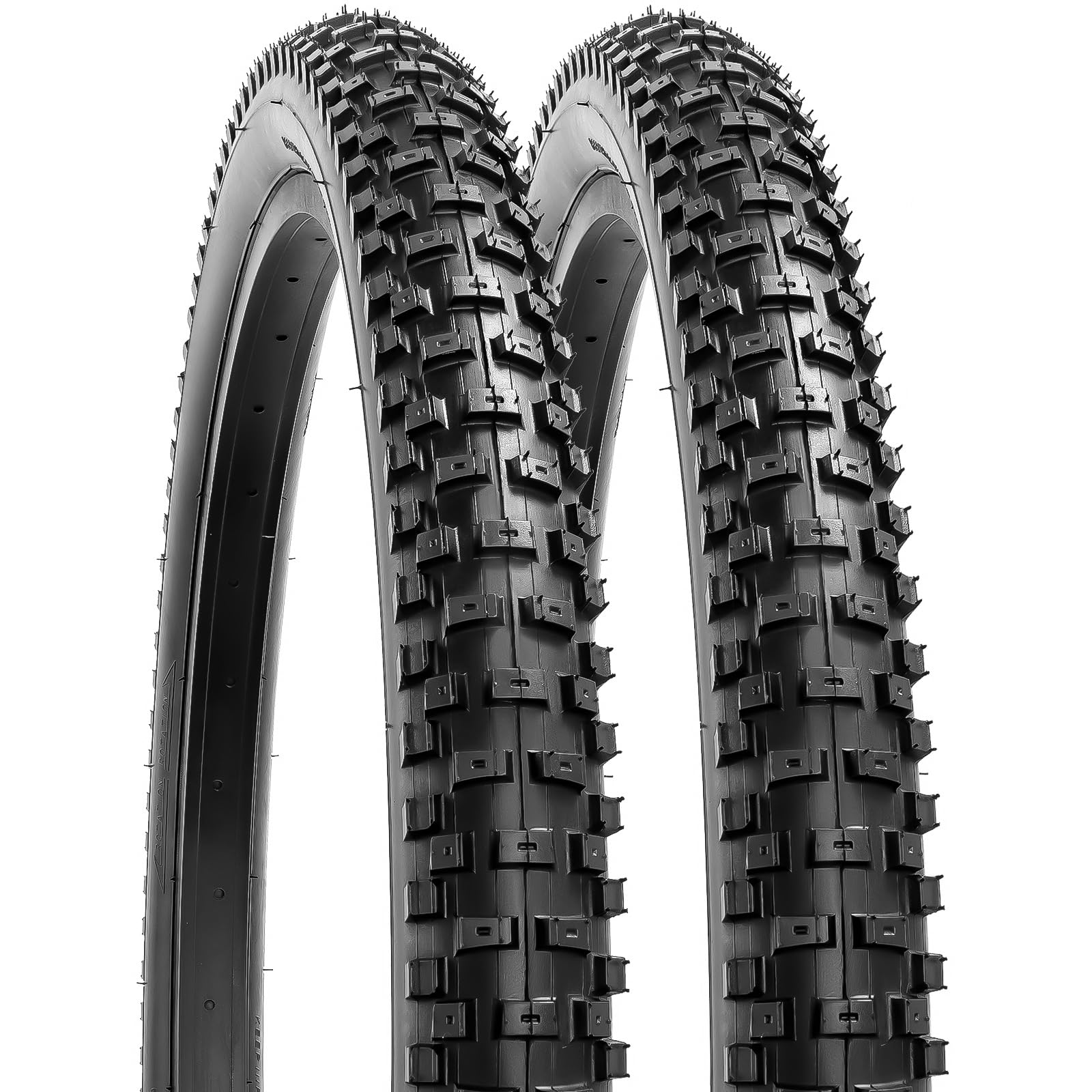 YunSCM 2Pcs Foldable 26 inch Bike Tyres 26x2.35 Tires 57-559 Compatible with 26x2.30 26 x 2.35 26x2.40 Mountain/Gravel/Off Road/Road Bicycle Bike Tyre