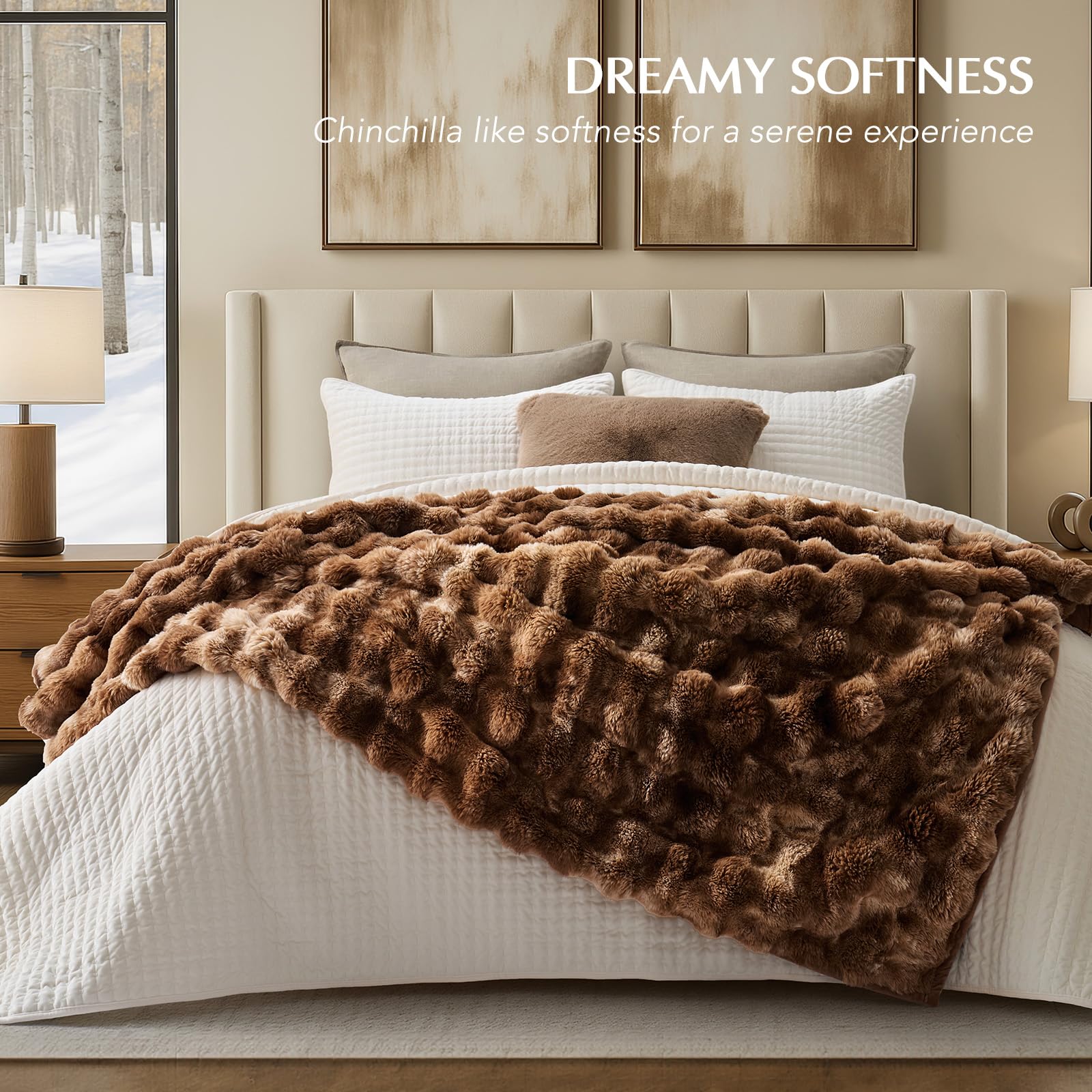 Amazon.com: EverGrace Ultra Soft Luxury Fluffy Faux Rabbit Fur