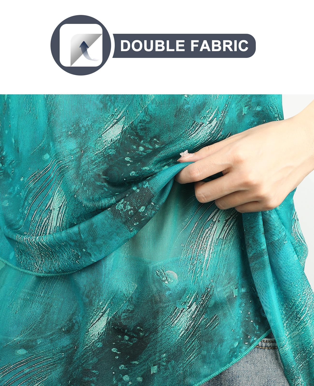 Adigaber Camicie Donna Casual in Chiffon Camicia Elegante di 3/4 Manica a Volant Scollo a V Bluse Leggero Classiaca