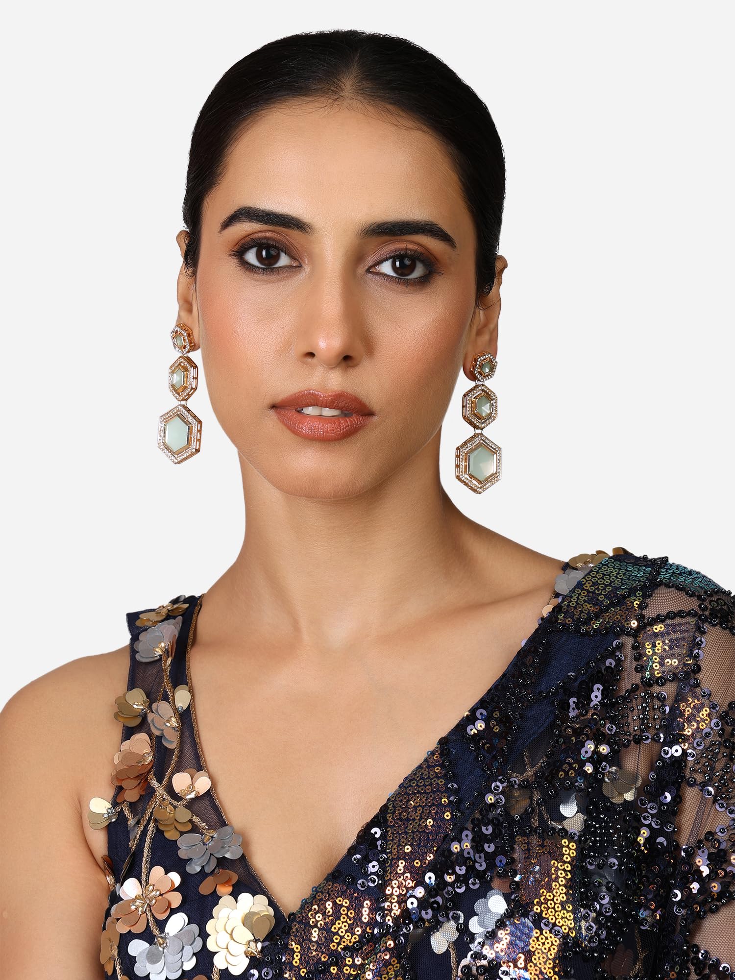 Stones & Austrian Diamonds Dangler Earrings