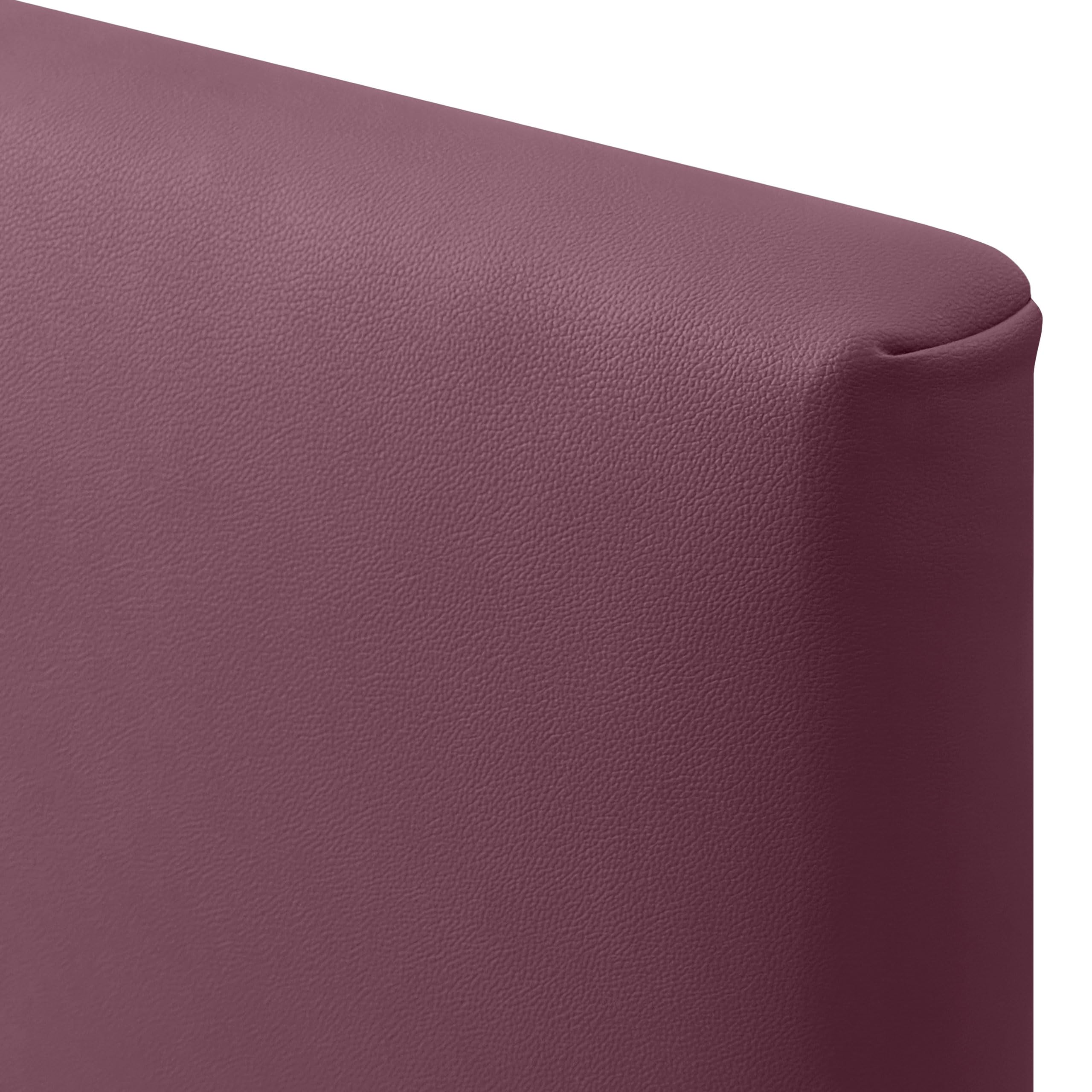 DHOME Cabecero Tapizado Capitoné Suelo 2 hileras Amplio de Polipiel para Cama Matrimonio Cabezal Dormitorio (Vino Tinto, 220cm Dual)